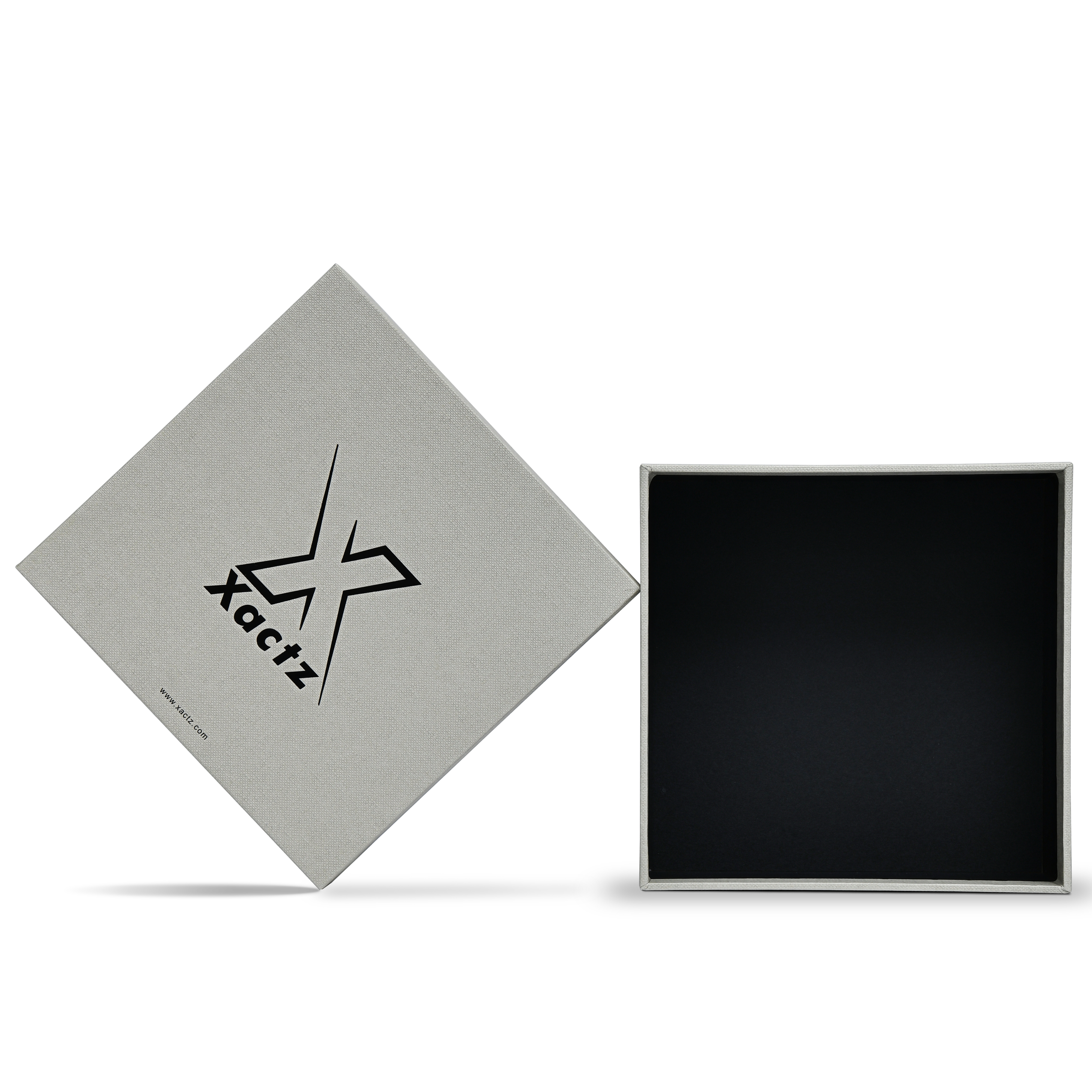 Premium Gray-Green Black Gold Hot Stamped Luxury Lid and Base Box