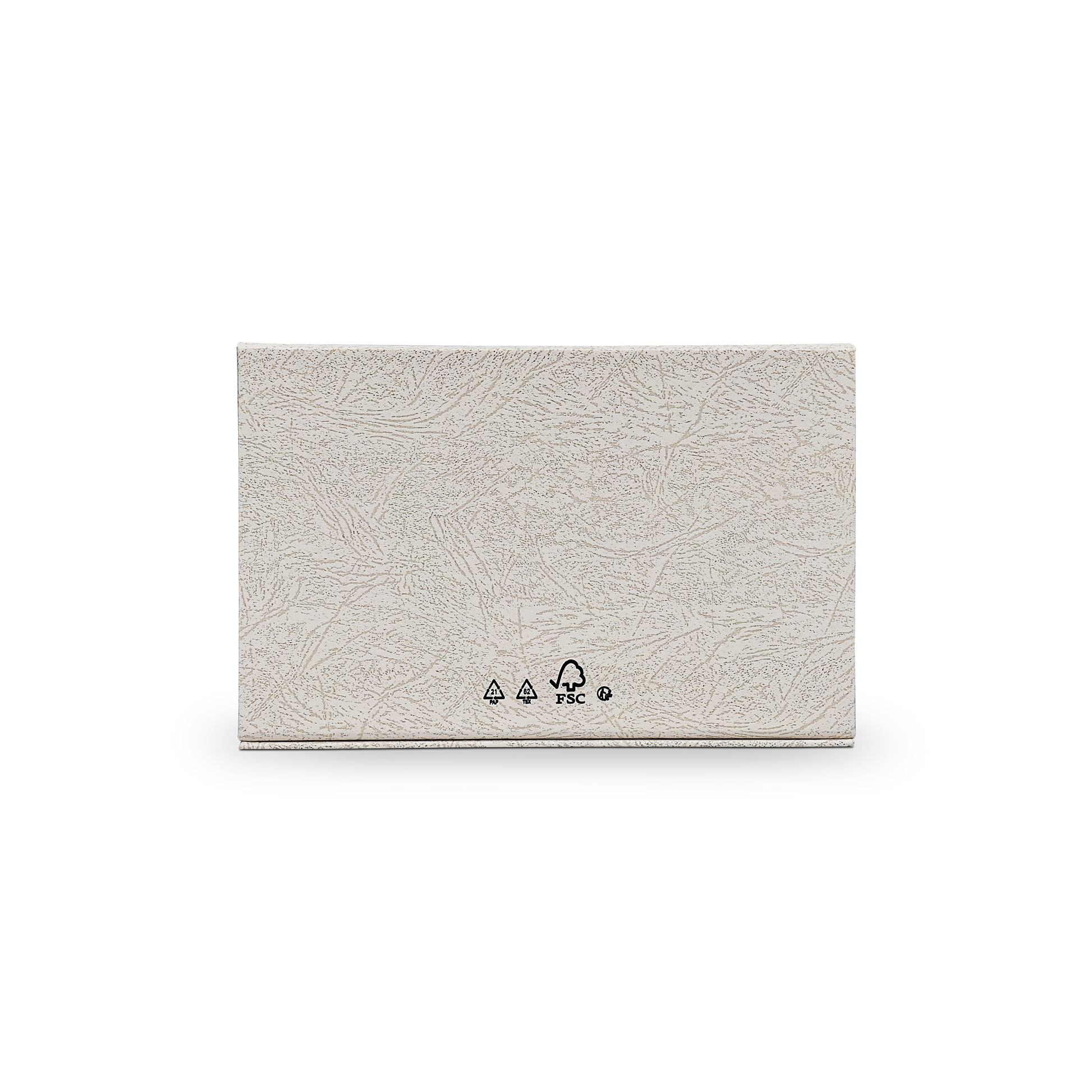 Premium Gray Book-Style Folding Box with Embossed Matte Silver Foil, Silk Satin Lining, Magnetic Closure and Black Gold Website Stamping