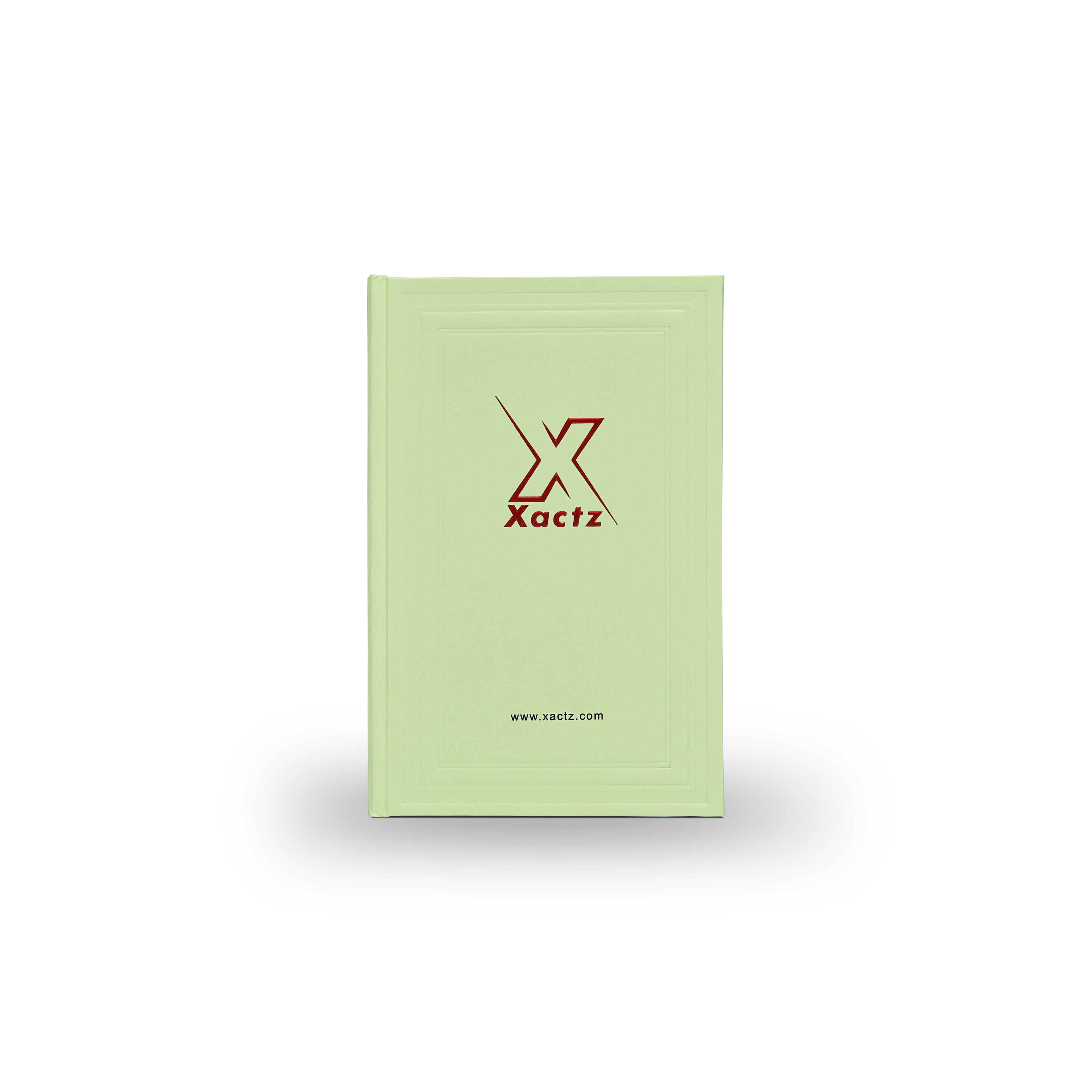 Premium Green Beige Embossed Red Gold Foil Book-Shaped Luxury Gift Box with Rectangular Inner Tray