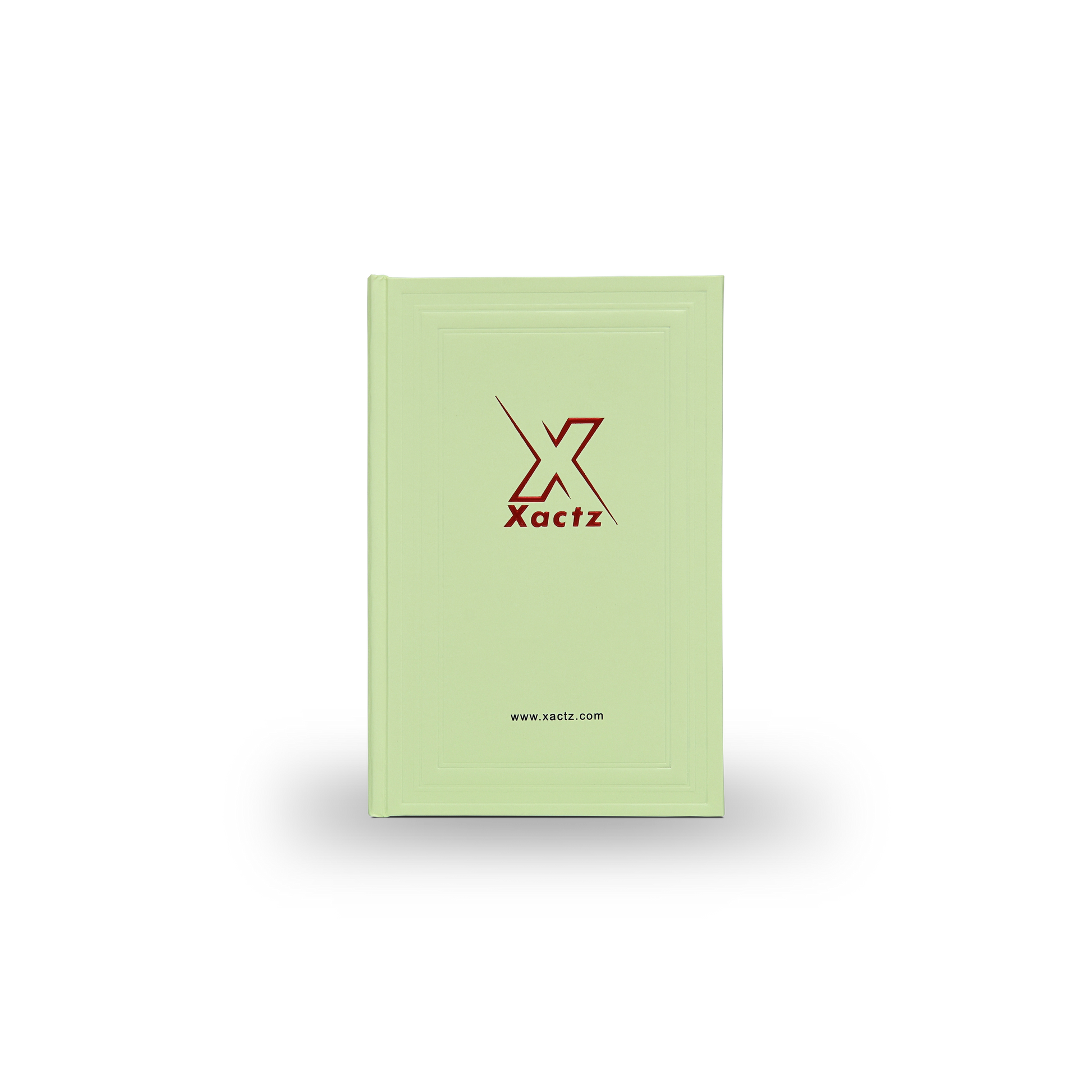 Premium Green Beige Embossed Red Gold Foil Book-Shaped Luxury Gift Box with Rectangular Inner Tray