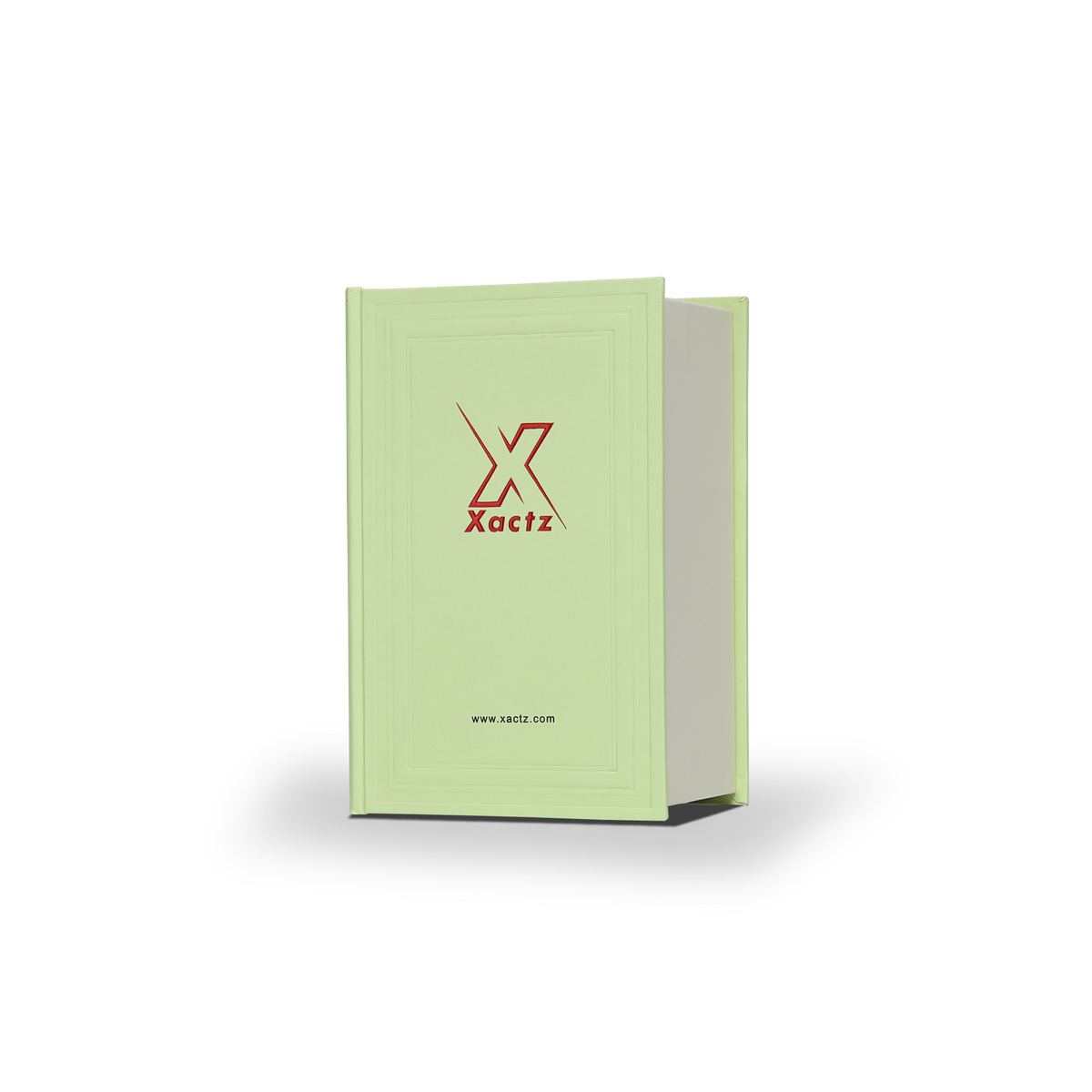 Red Embossed Box Luxury Custom Green Beige Embossed Red Gold Book Shaped Gift Box Inner ...