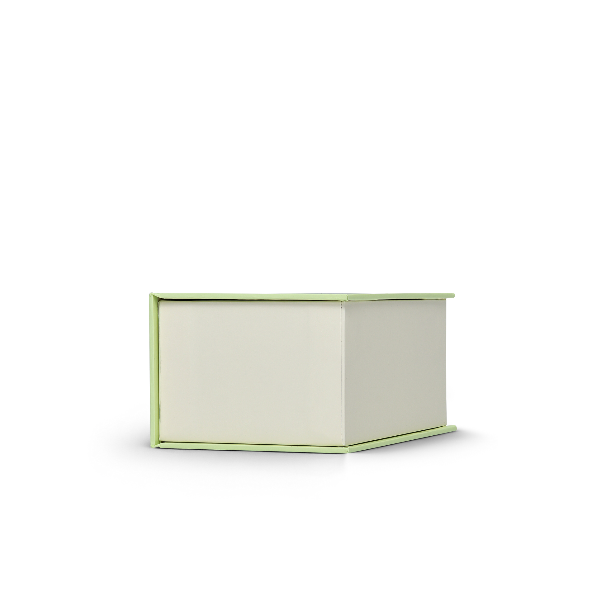 Premium Green Beige Embossed Red Gold Foil Book-Shaped Luxury Gift Box with Rectangular Inner Tray