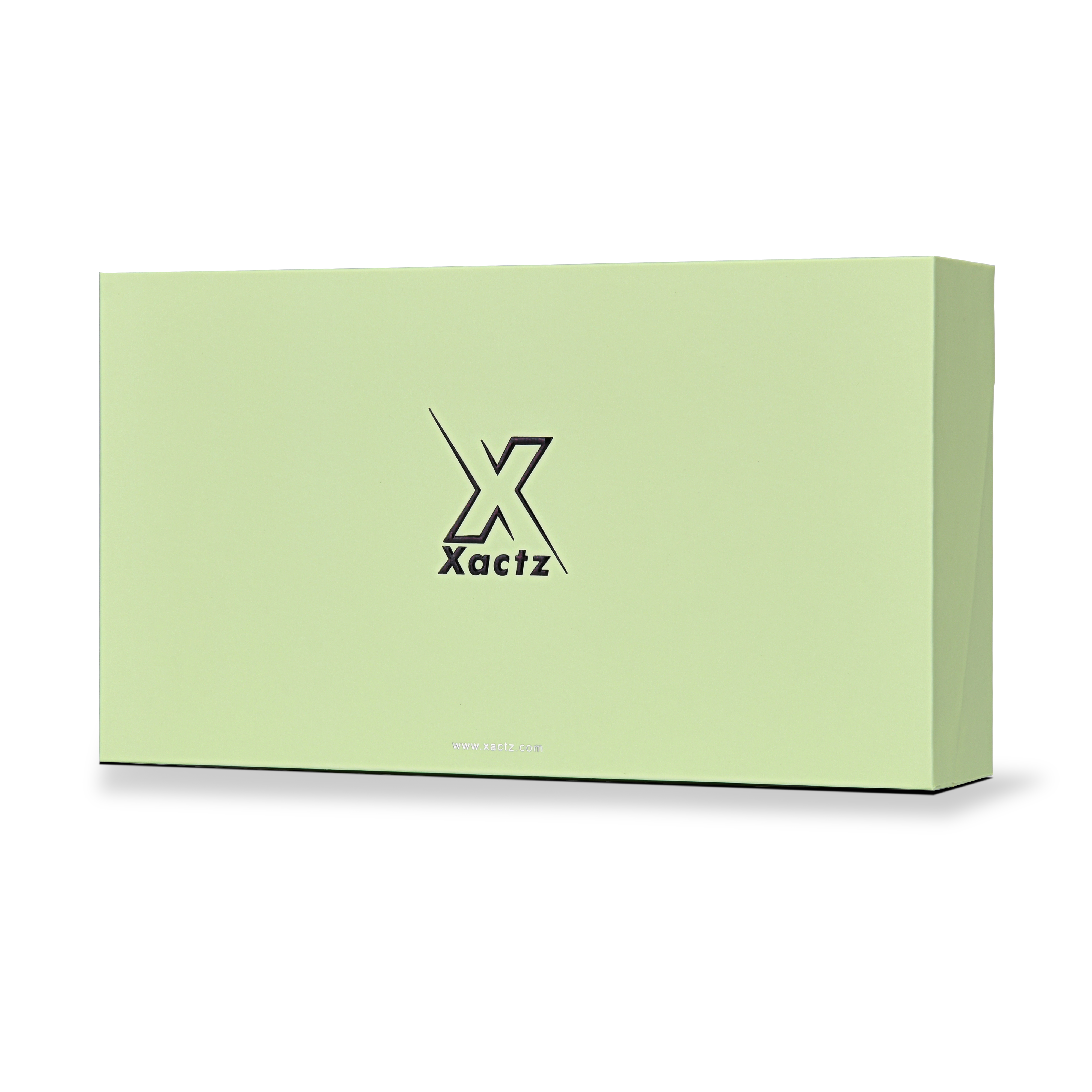 Premium Green Embossed Black Gold Foil Flip-Top Luxury Gift Box with Silver Accent Details, Anti-Scratch Matte Lamination, and Dual-Layer Construction