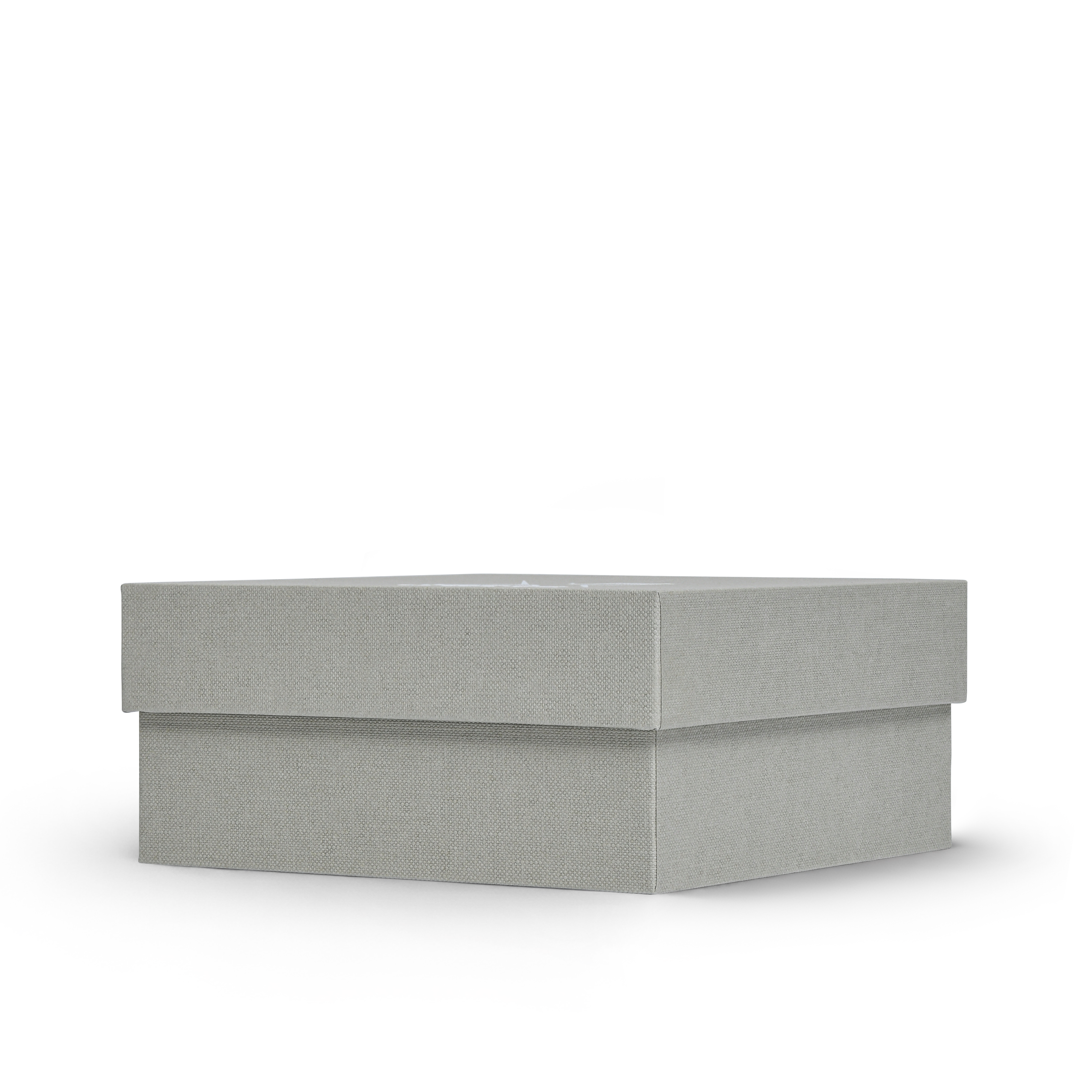 Premium Italian Gray-Green White Gold Embossed Detailed Lid and Base Luxury Gift Box