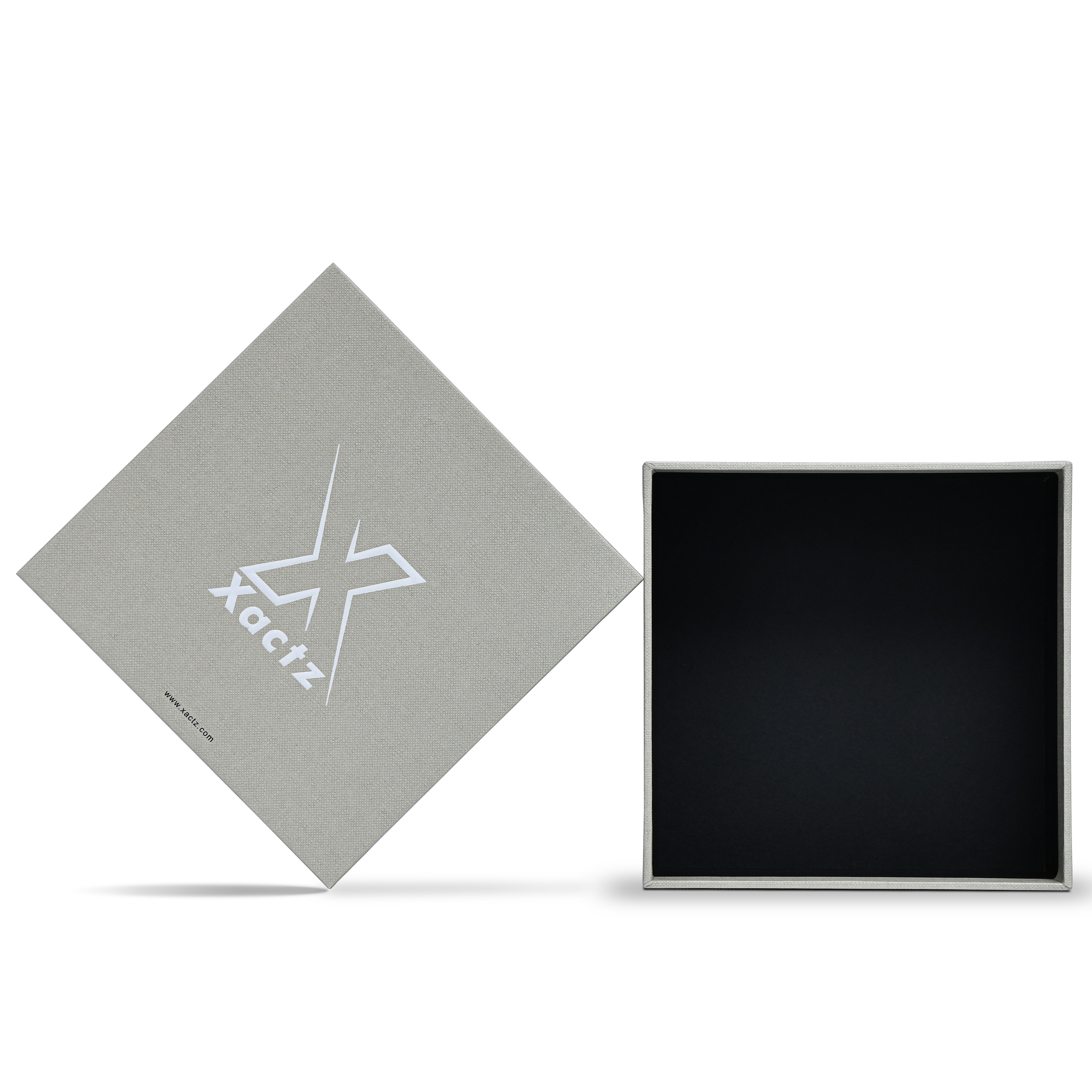 Premium Italian Gray-Green White Gold Embossed Detailed Lid and Base Luxury Gift Box