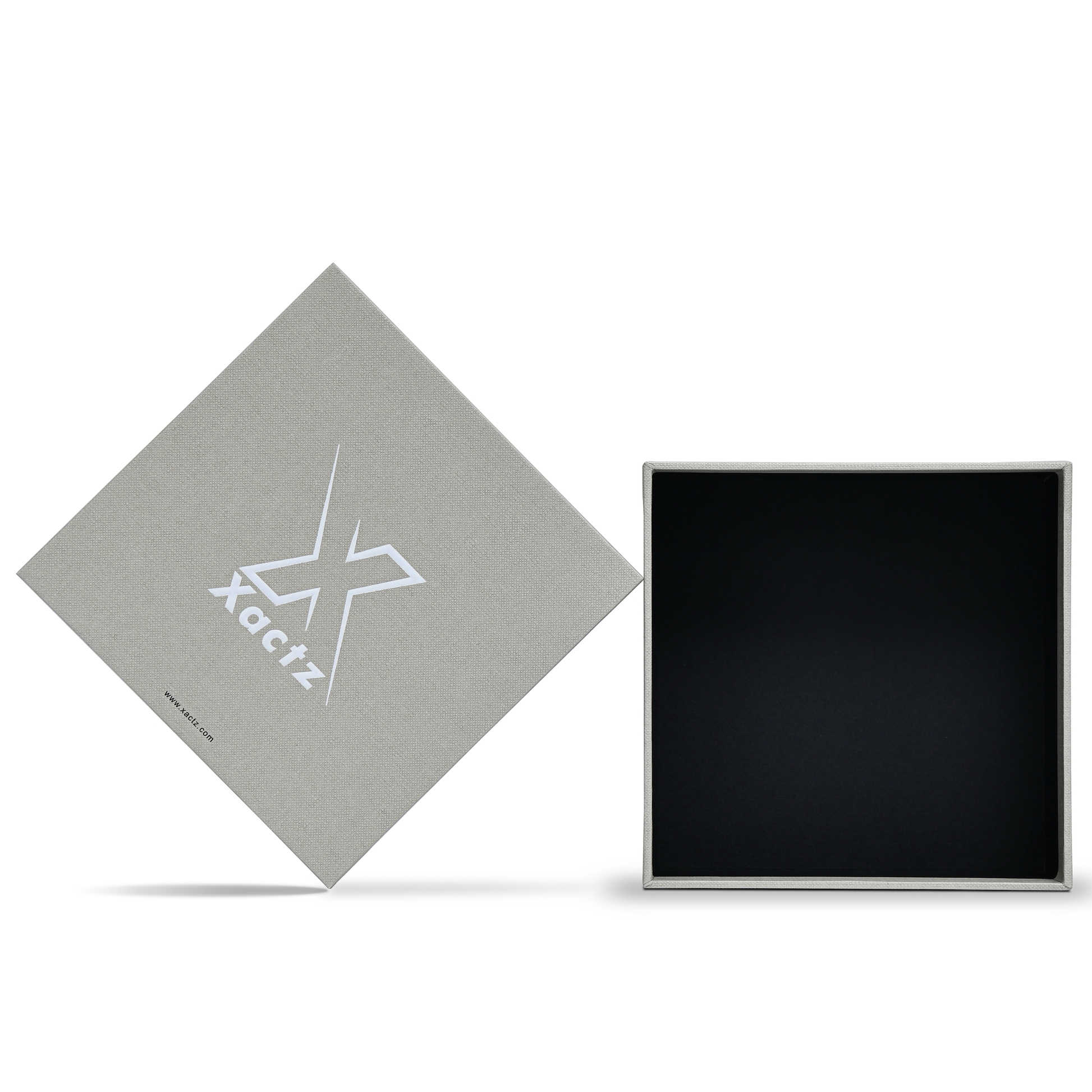 Premium Italian Gray-Green White Gold Embossed Detailed Lid and Base Luxury Gift Box