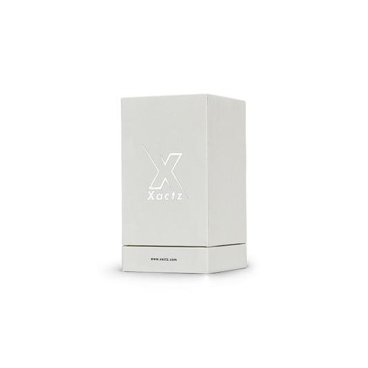 Premium Italian Import Cream White Bright Silver Hot Stamped Extra Tall Rigid Gift Box