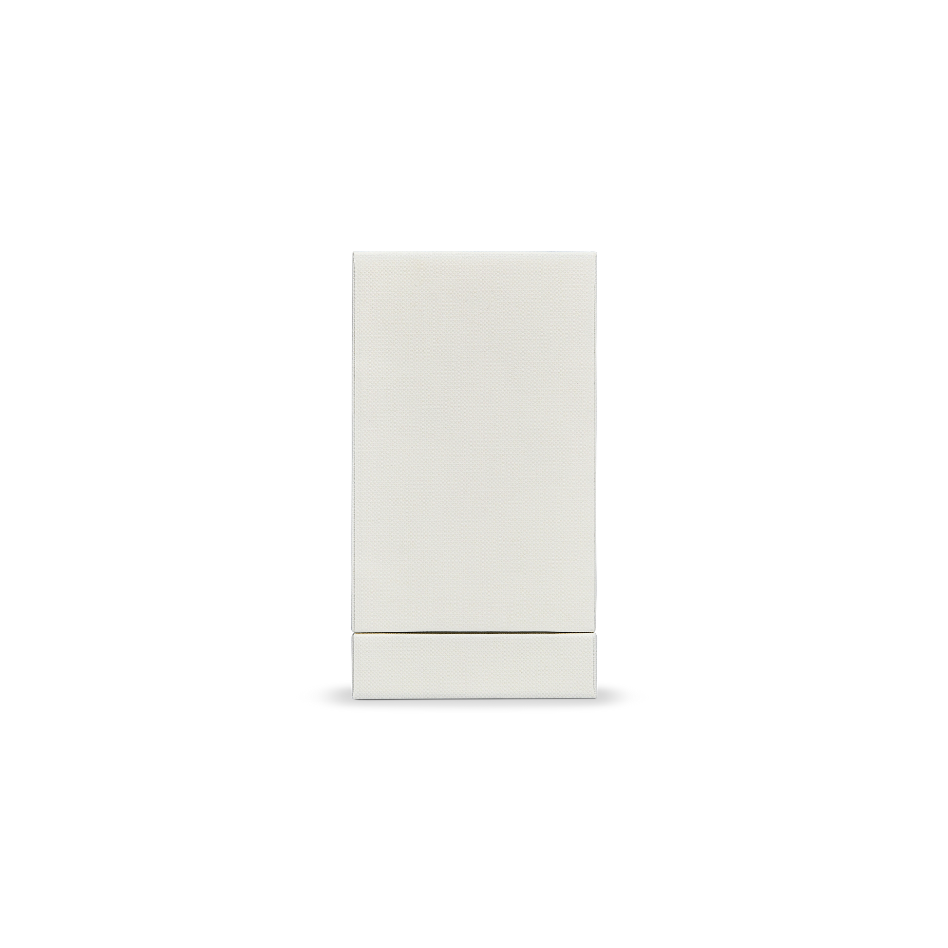 Premium Italian Import Cream White Bright Silver Hot Stamped Extra Tall Rigid Gift Box