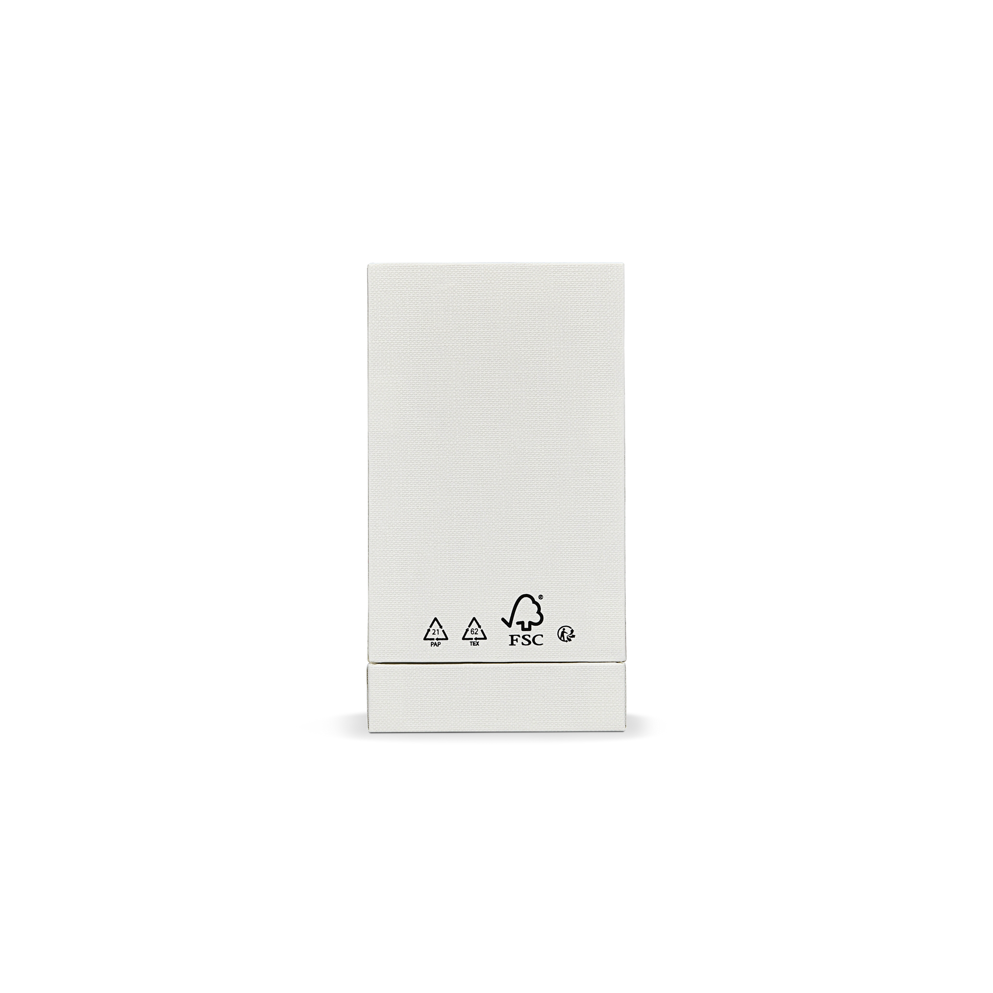 Premium Italian Import Cream White Bright Silver Hot Stamped Extra Tall Rigid Gift Box