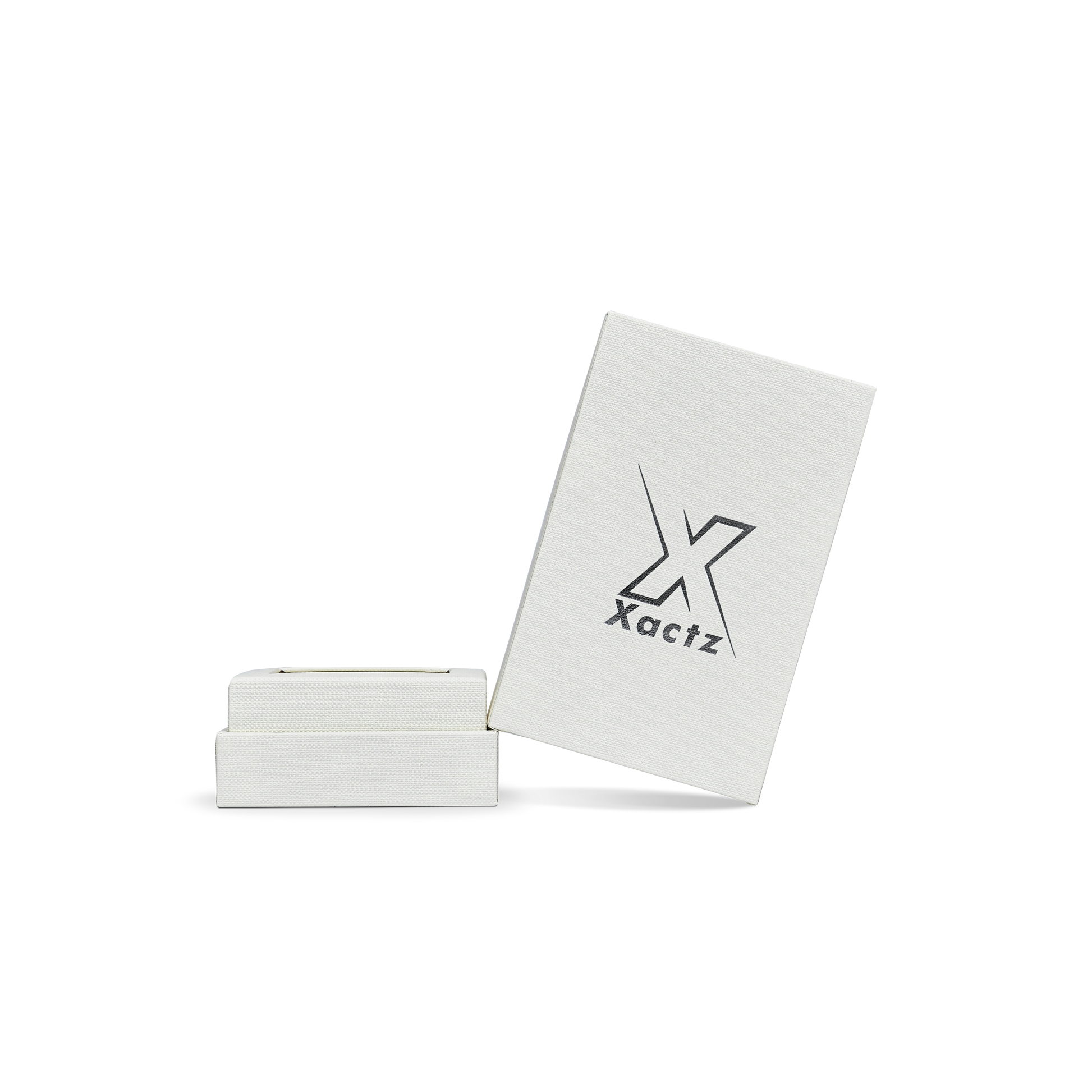 Premium Italian Import Cream White Bright Silver Hot Stamped Extra Tall Rigid Gift Box