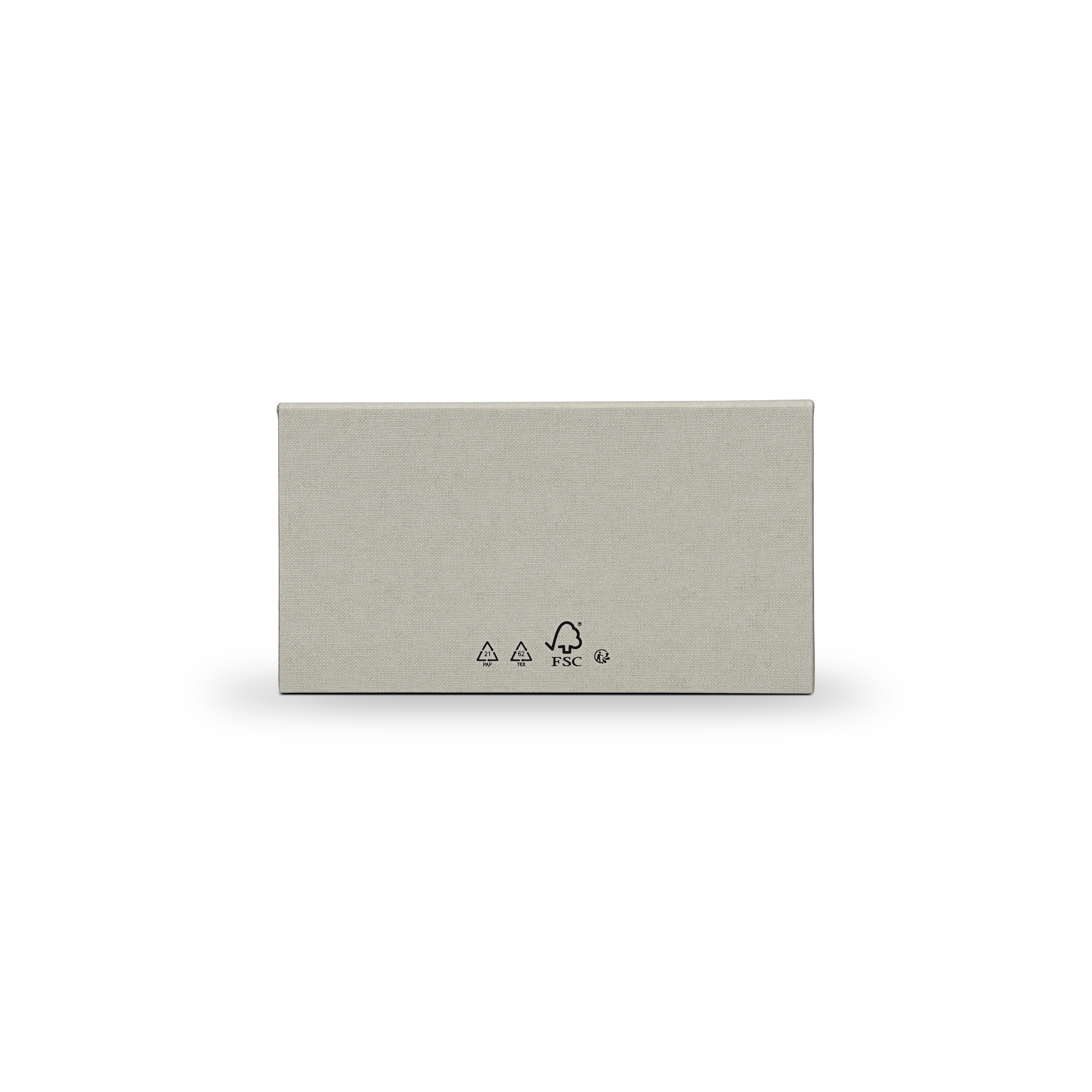 Premium Italian Sage Green Linen Embossed Black Gold Foil Drawer-Style Luxury Gift Box with Cream Interior and Natural Raffia Fill