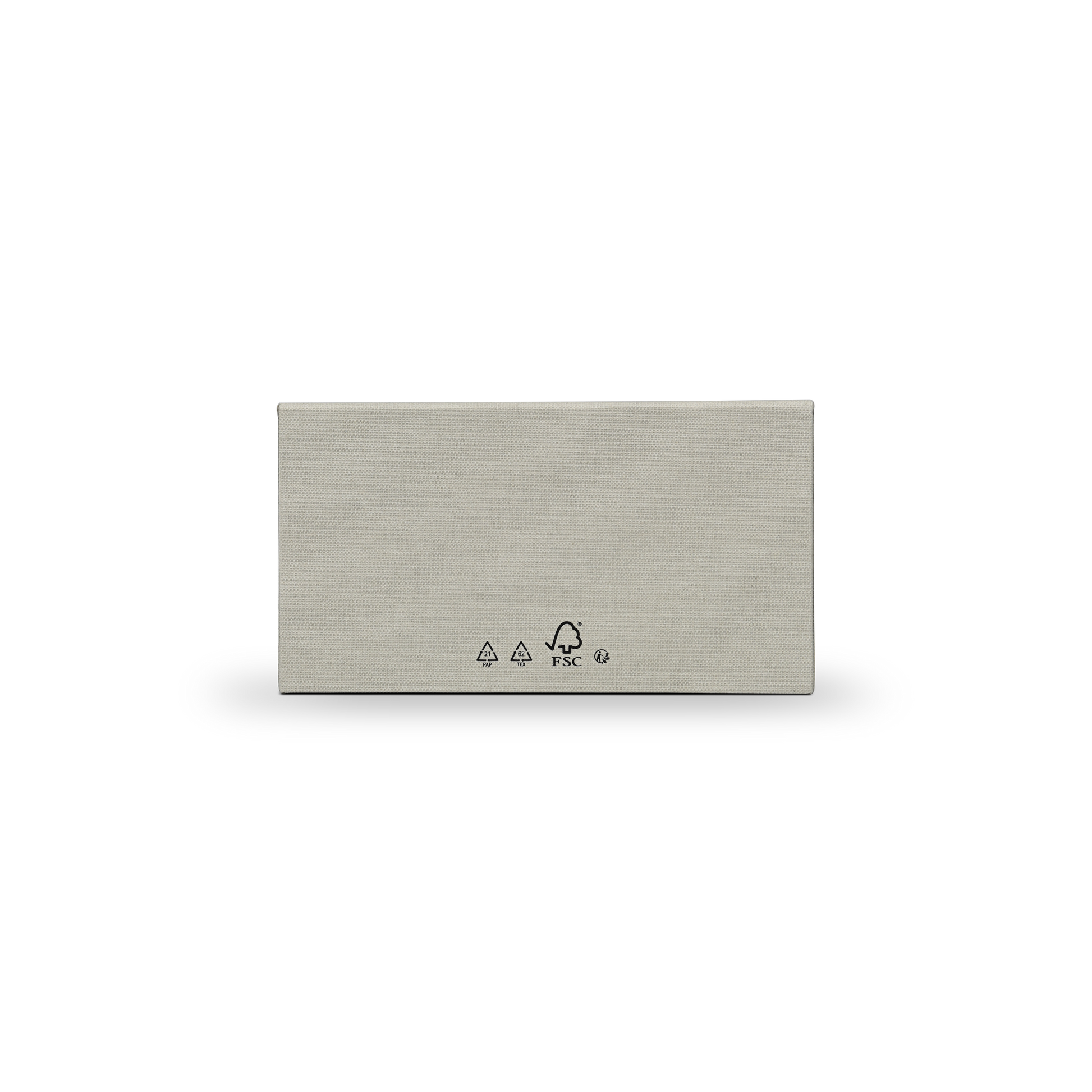 Premium Italian Sage Green Linen Embossed Black Gold Foil Drawer-Style Luxury Gift Box with Cream Interior and Natural Raffia Fill