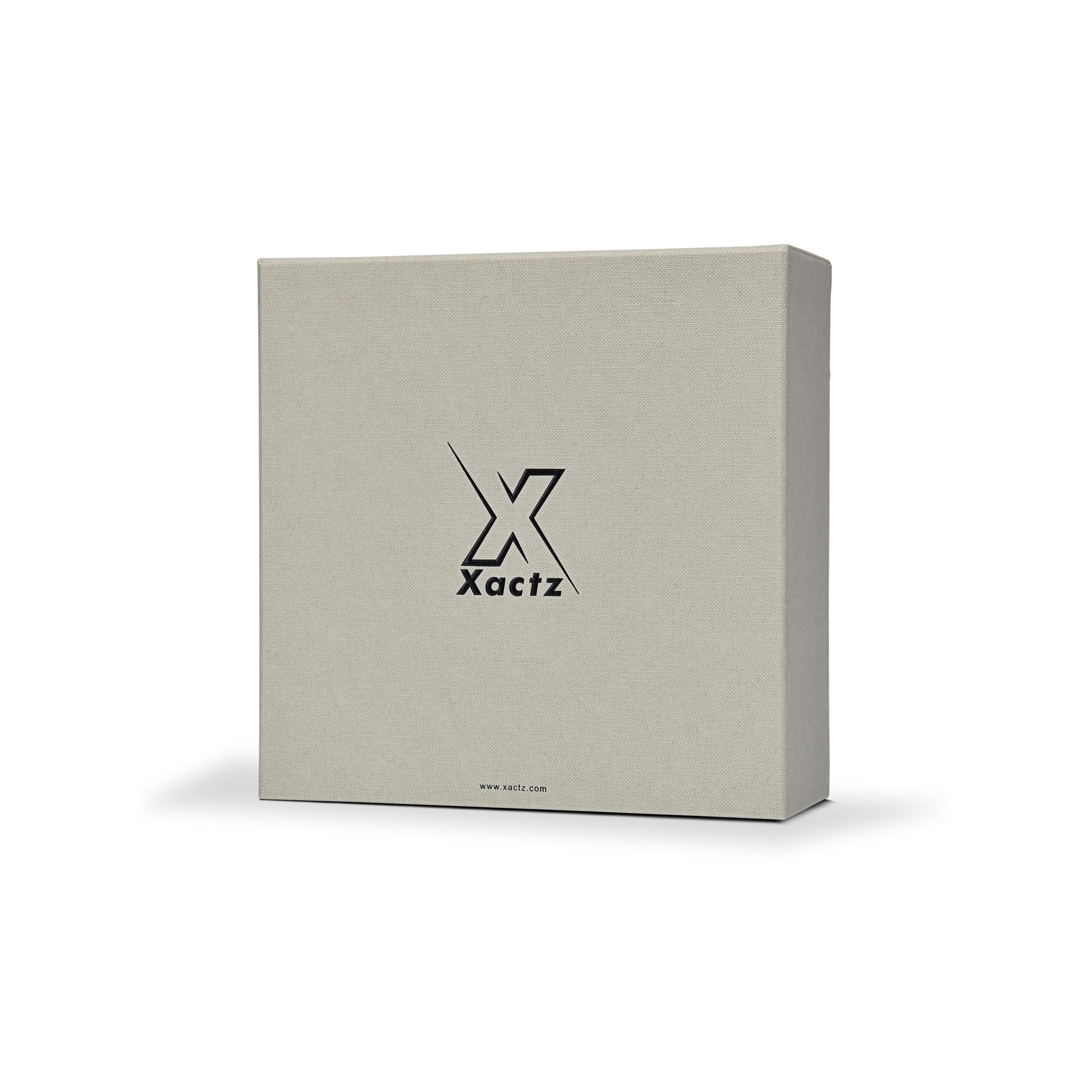 Premium Italian Sage Green Linen Textured Embossed Black Foil Drawer-Style Luxury Gift Box with Cream Interior and Natural Raffia Fill