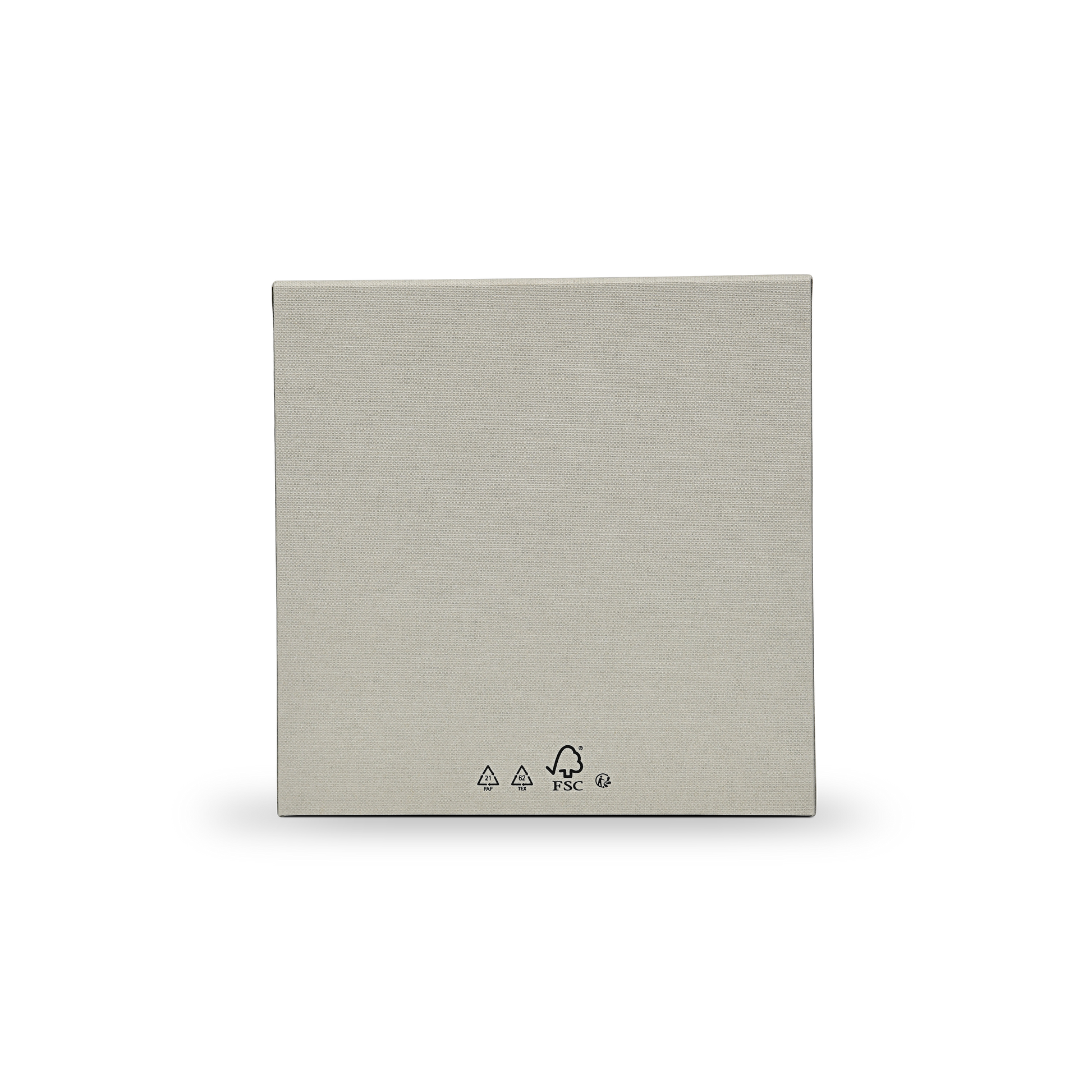 Premium Italian Sage Green Linen Textured Embossed Black Foil Drawer-Style Luxury Gift Box with Cream Interior and Natural Raffia Fill