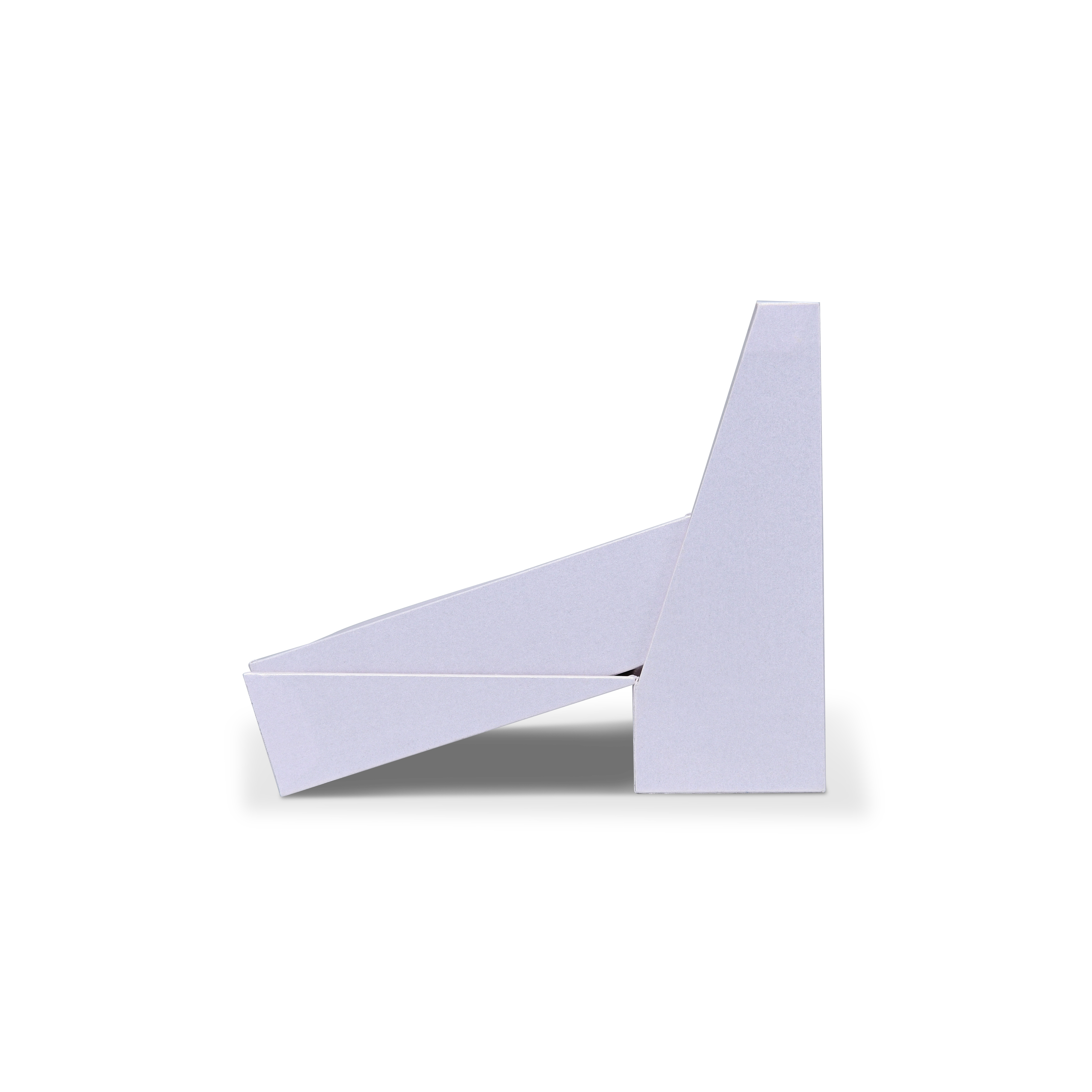 Premium Lavender Square Rigid Flip-Top Luxury Gift Box with Coordinated Interior and Custom Product Compartments