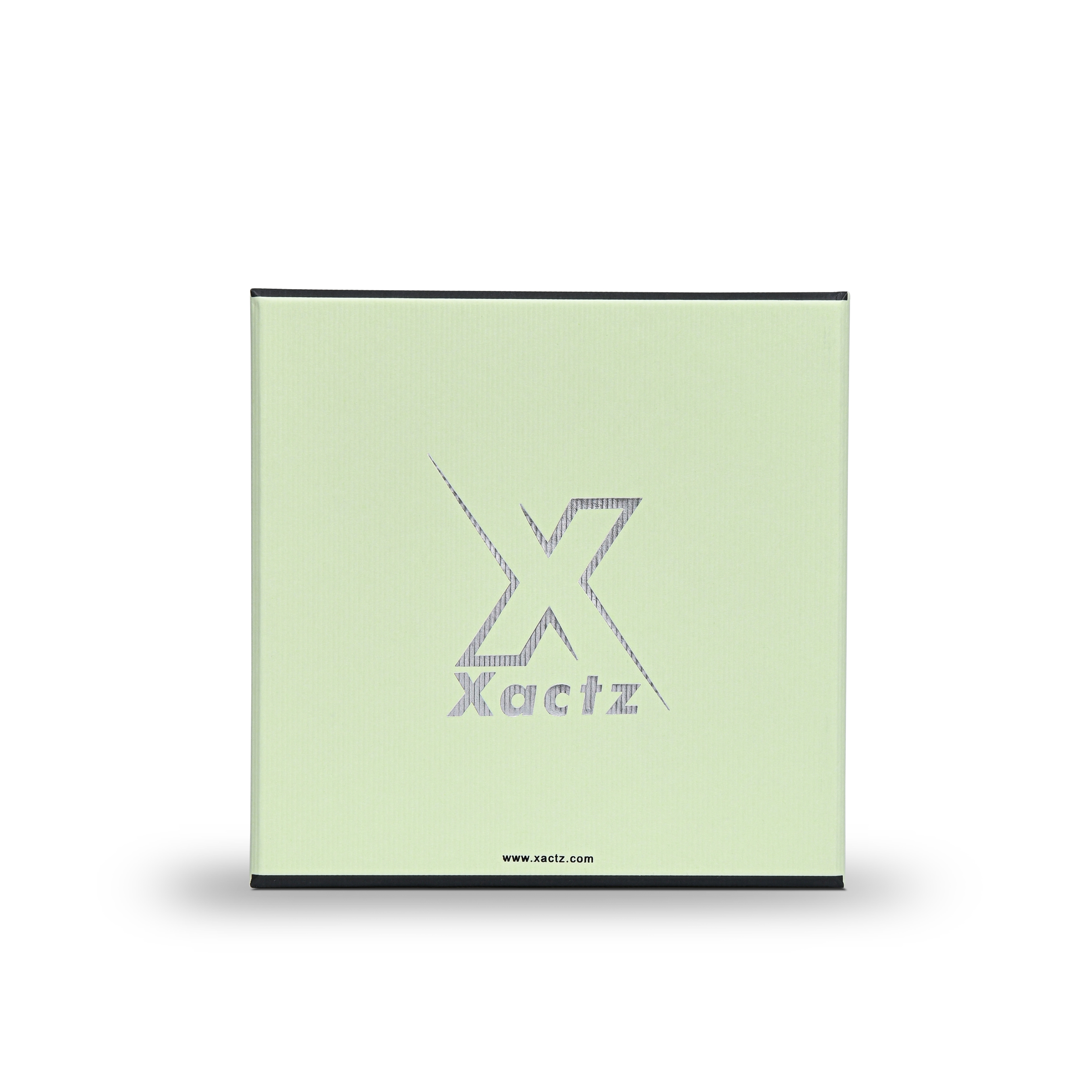 Premium Light Green Bright Silver Hot Stamped Luxury Lid and Base Gift Box