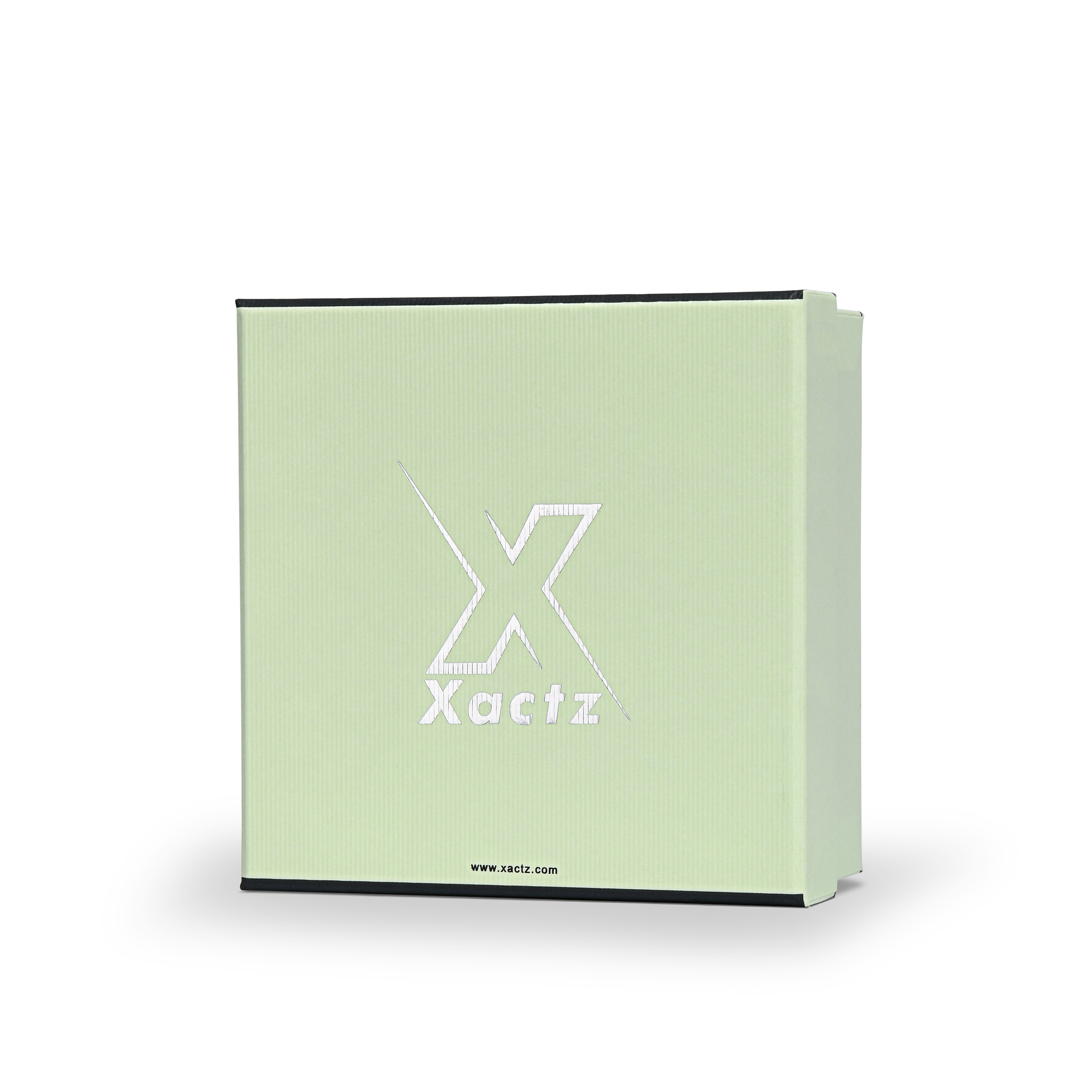 Premium Light Green Bright Silver Hot Stamped Luxury Lid and Base Gift Box