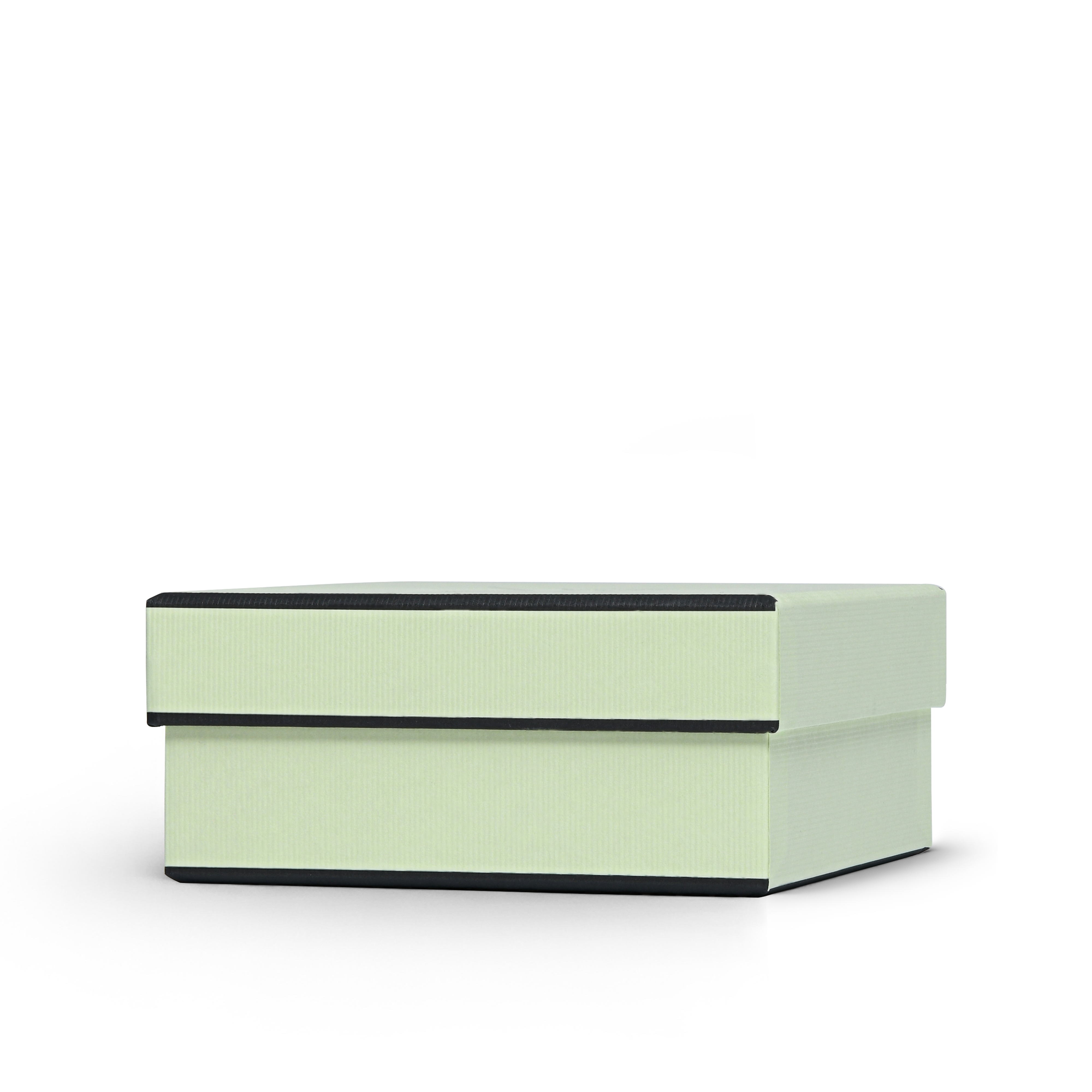 Premium Light Green Bright Silver Hot Stamped Luxury Lid and Base Gift Box