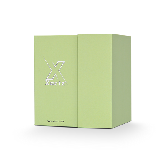 Boîte de Luxe Personnalisée Vert Clair à Couvercle Rabattable Emballage Résistant aux Rayures
