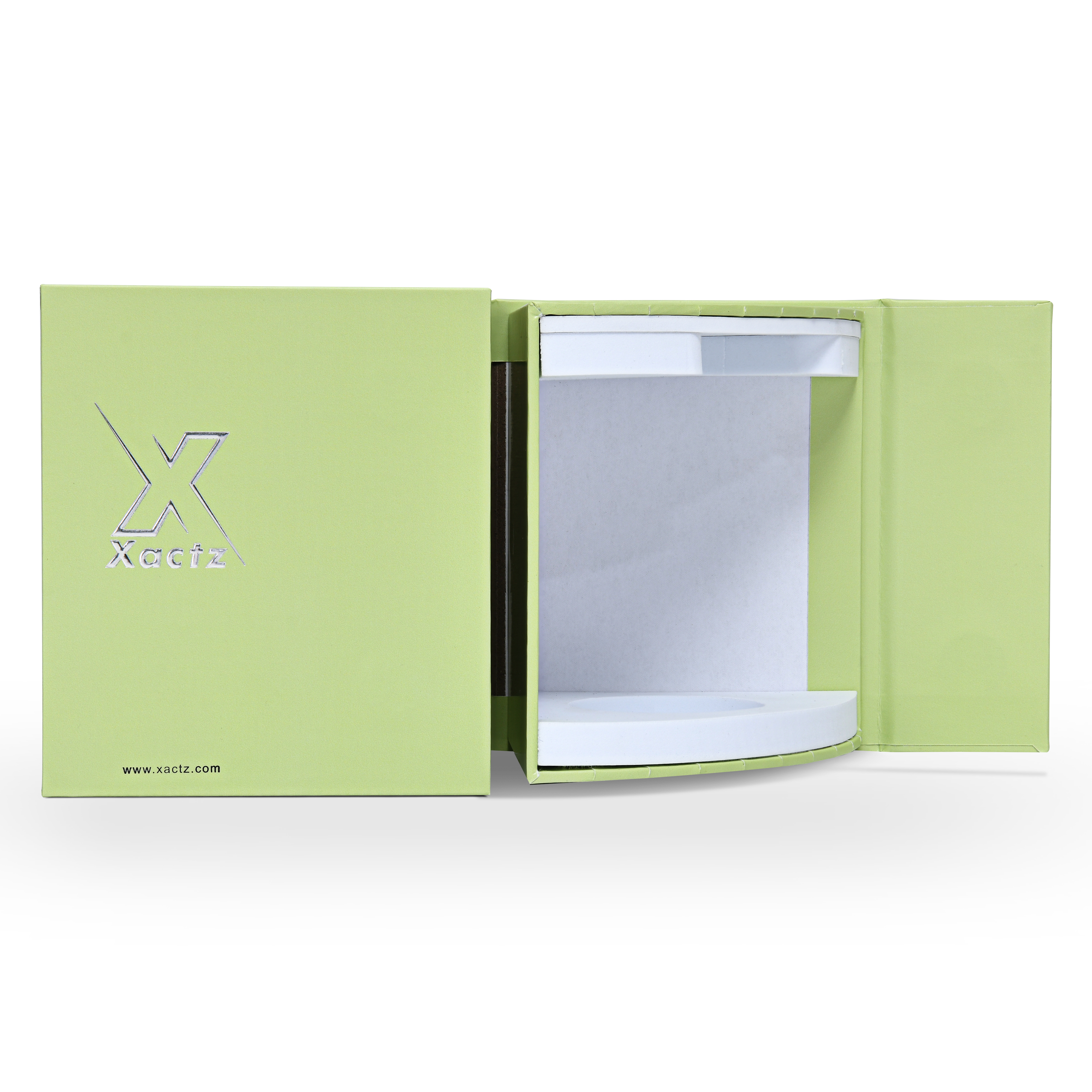 Boîte de Luxe Personnalisée Vert Clair à Couvercle Rabattable Emballage Résistant aux Rayures