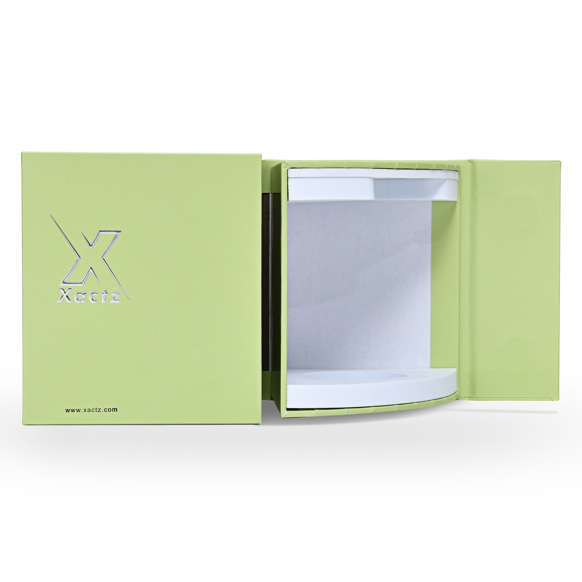 Boîte de Luxe Personnalisée Vert Clair à Couvercle Rabattable Emballage Résistant aux Rayures