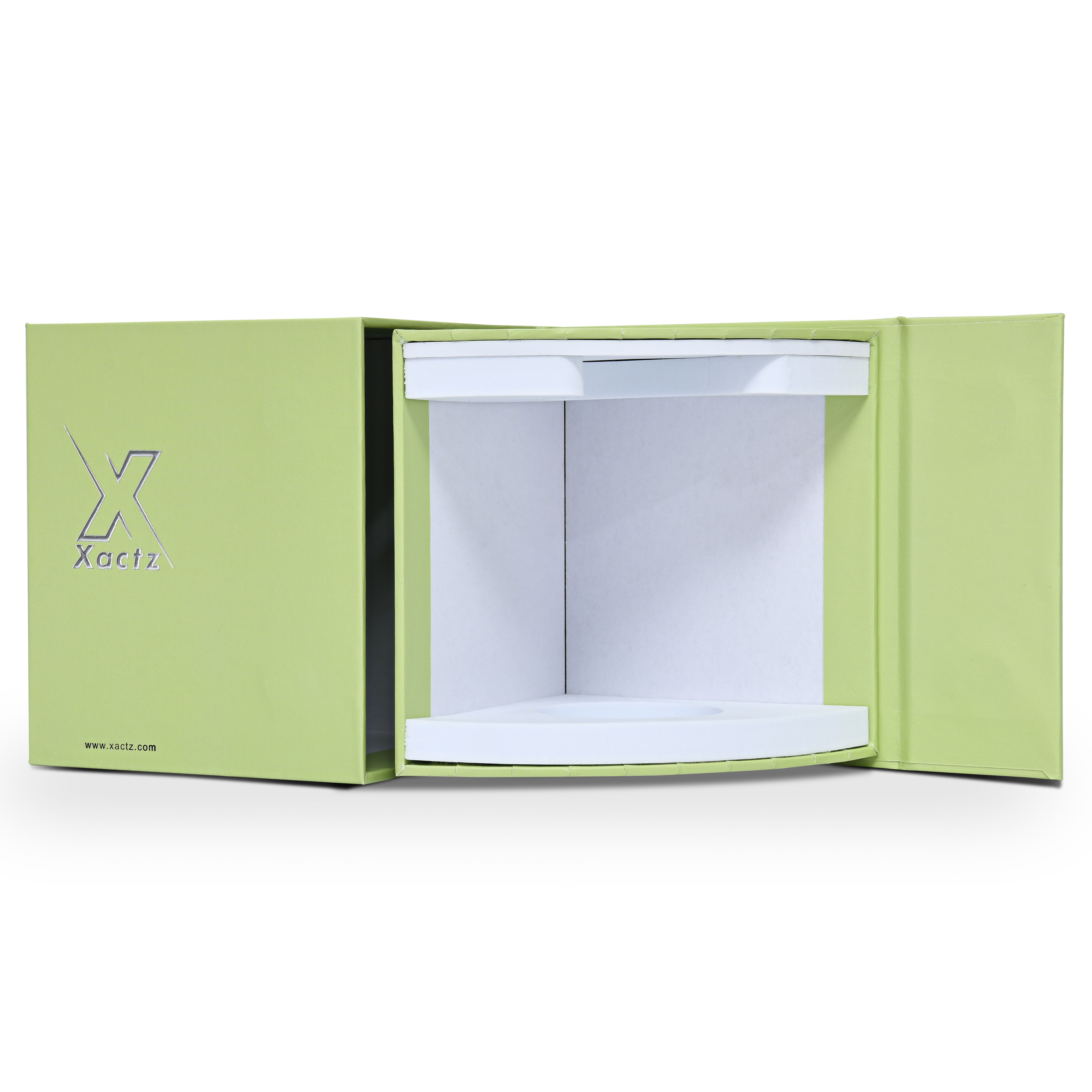 Boîte de Luxe Personnalisée Vert Clair à Couvercle Rabattable Emballage Résistant aux Rayures