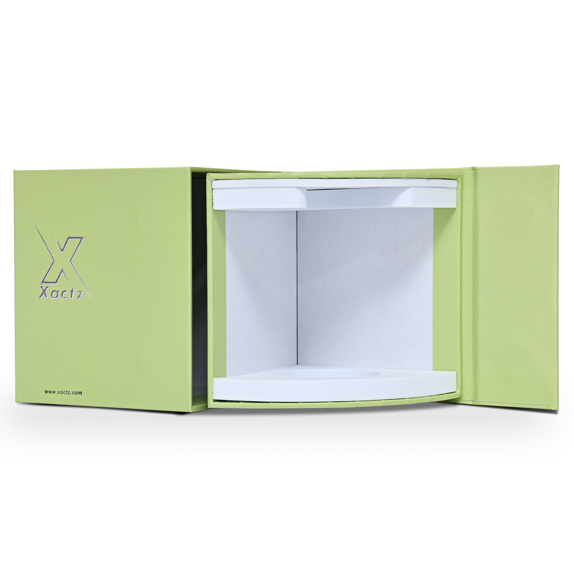 Boîte de Luxe Personnalisée Vert Clair à Couvercle Rabattable Emballage Résistant aux Rayures