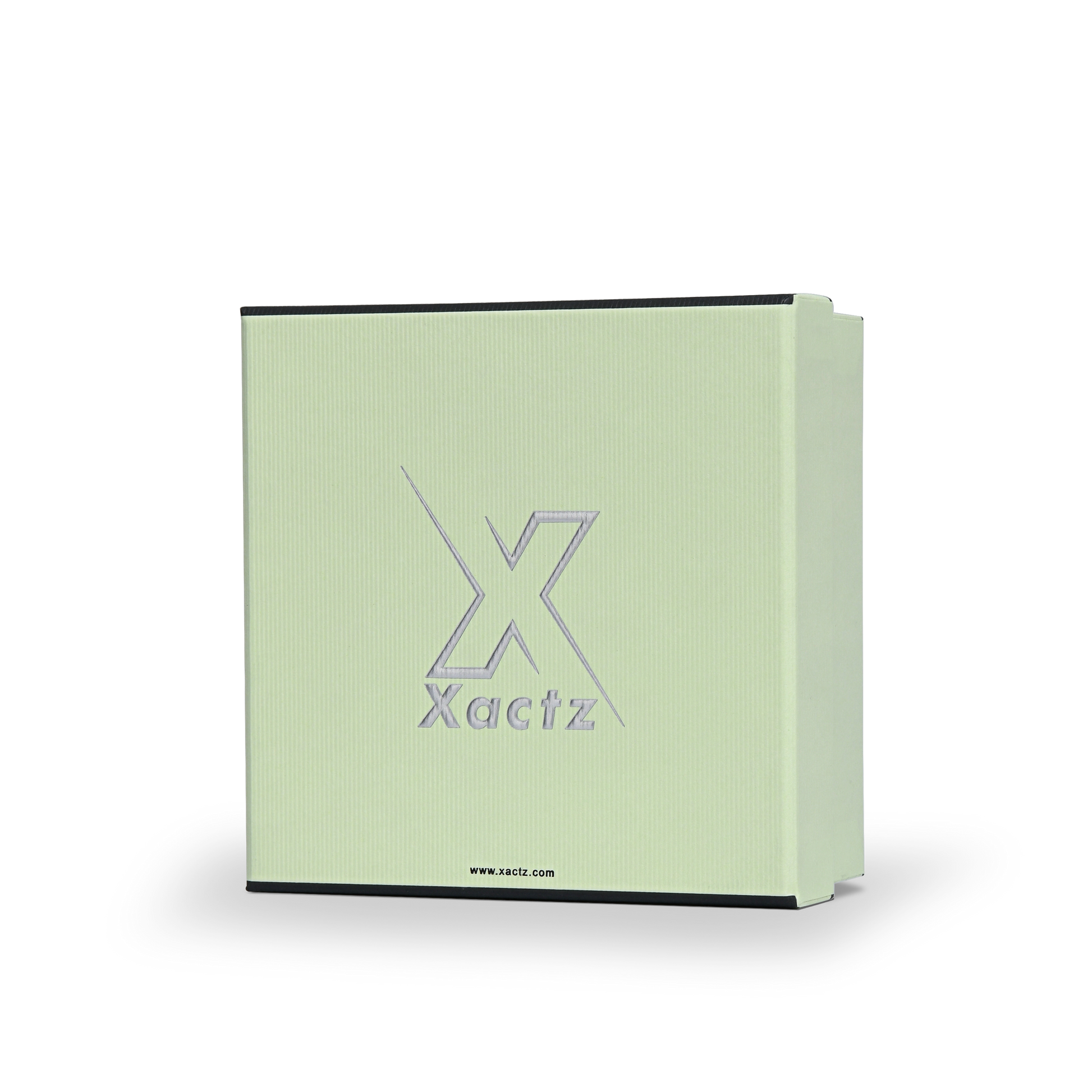 Premium Light Green Dazzling Silver Embossed Luxury Lid and Base Gift Box