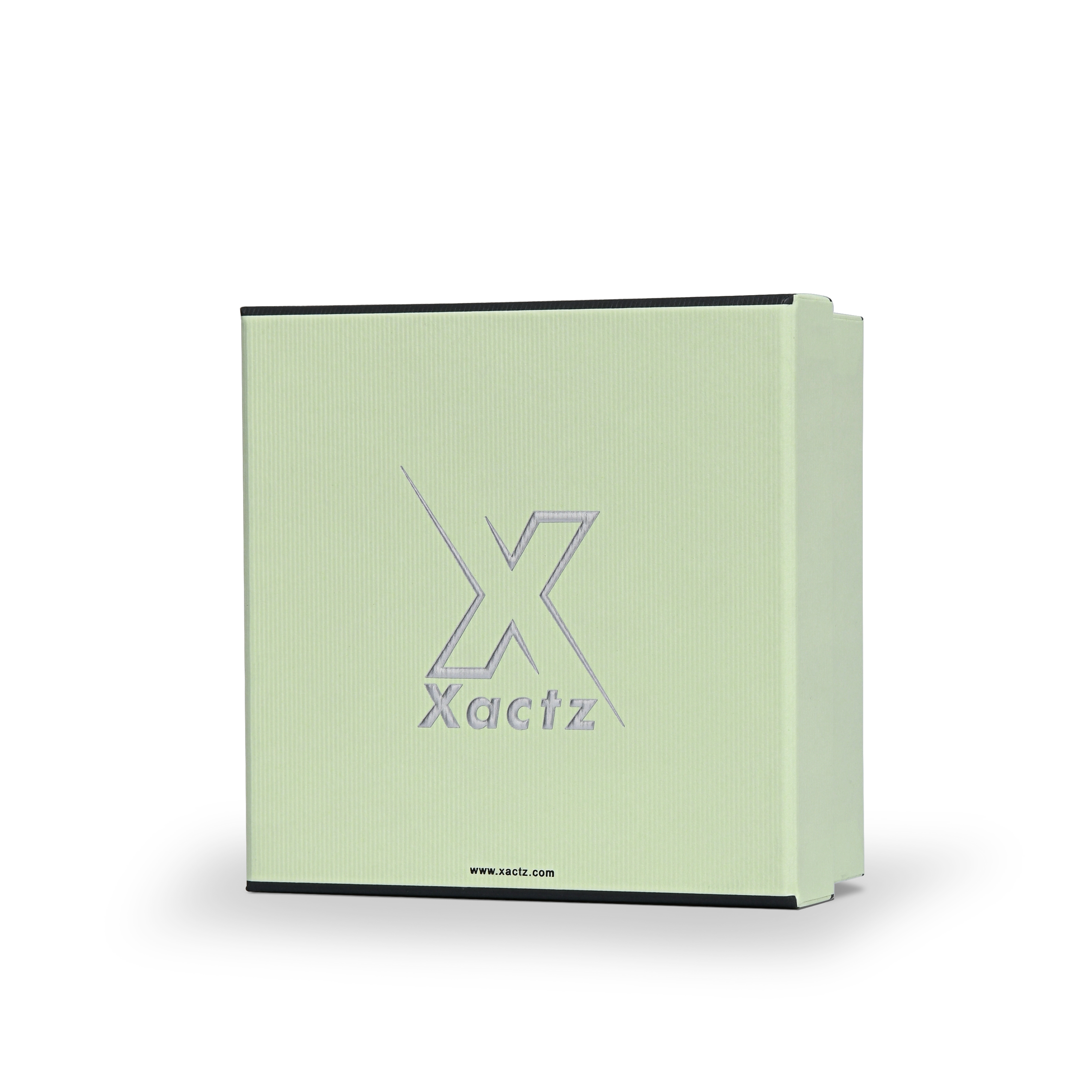 Premium Light Green Dazzling Silver Embossed Luxury Lid and Base Gift Box