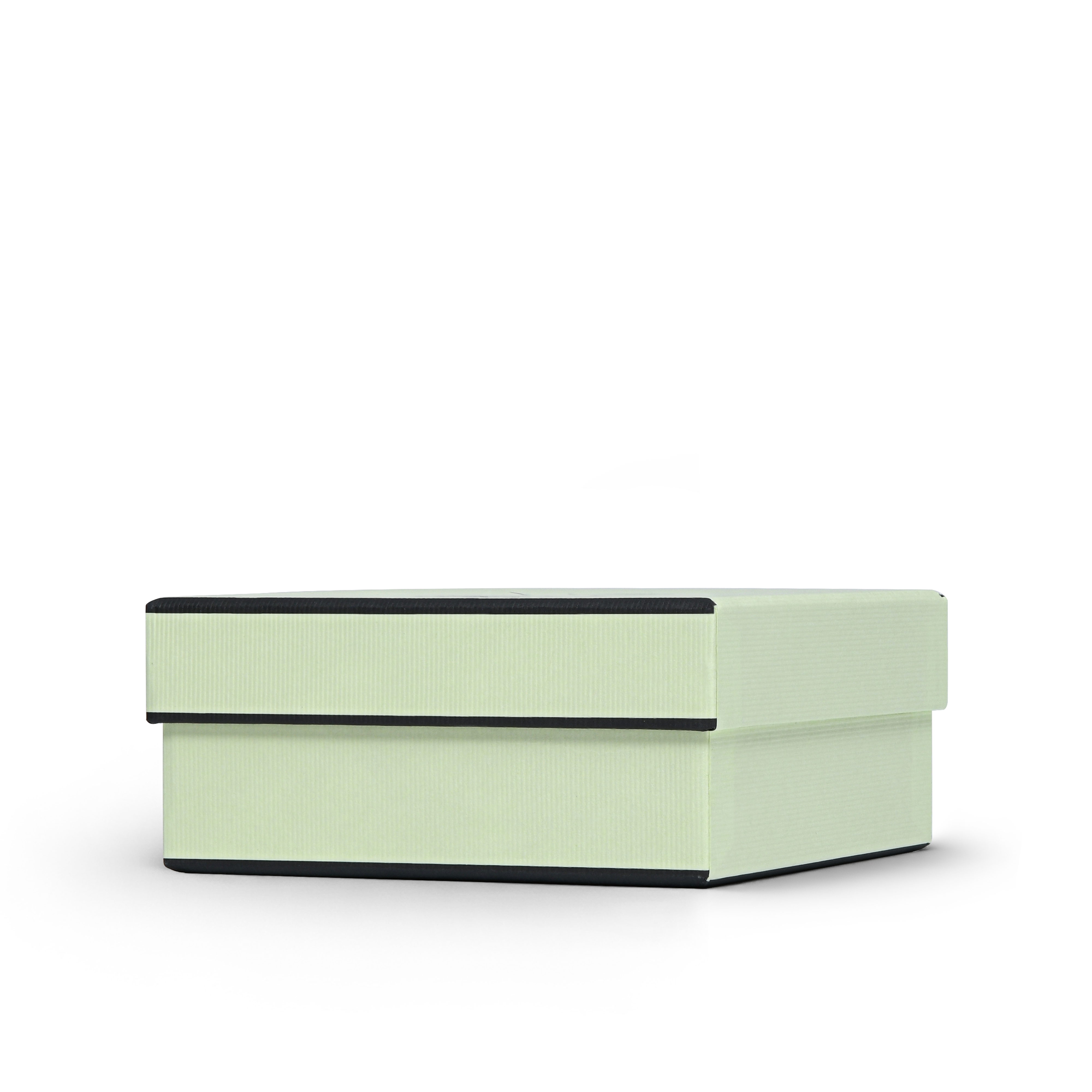 Premium Light Green Dazzling Silver Embossed Luxury Lid and Base Gift Box