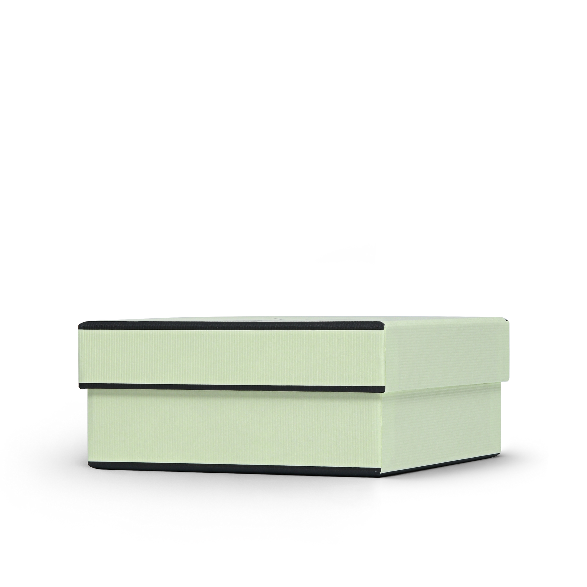 Premium Light Green Dazzling Silver Embossed Luxury Lid and Base Gift Box