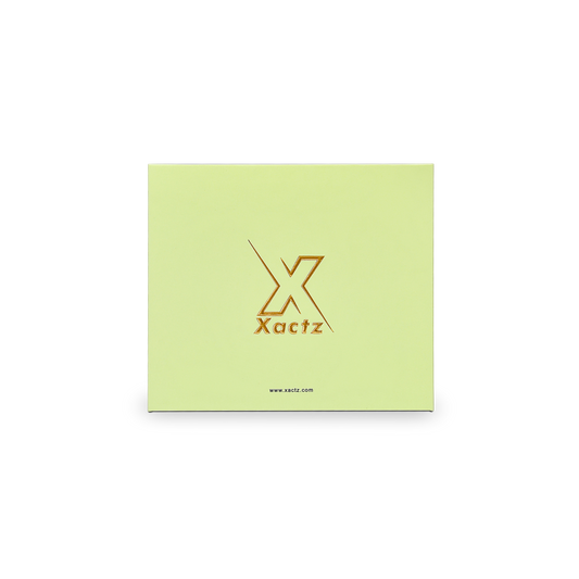 Luxury Custom Green Drawer Box Gold Foil Ribbon Packaging