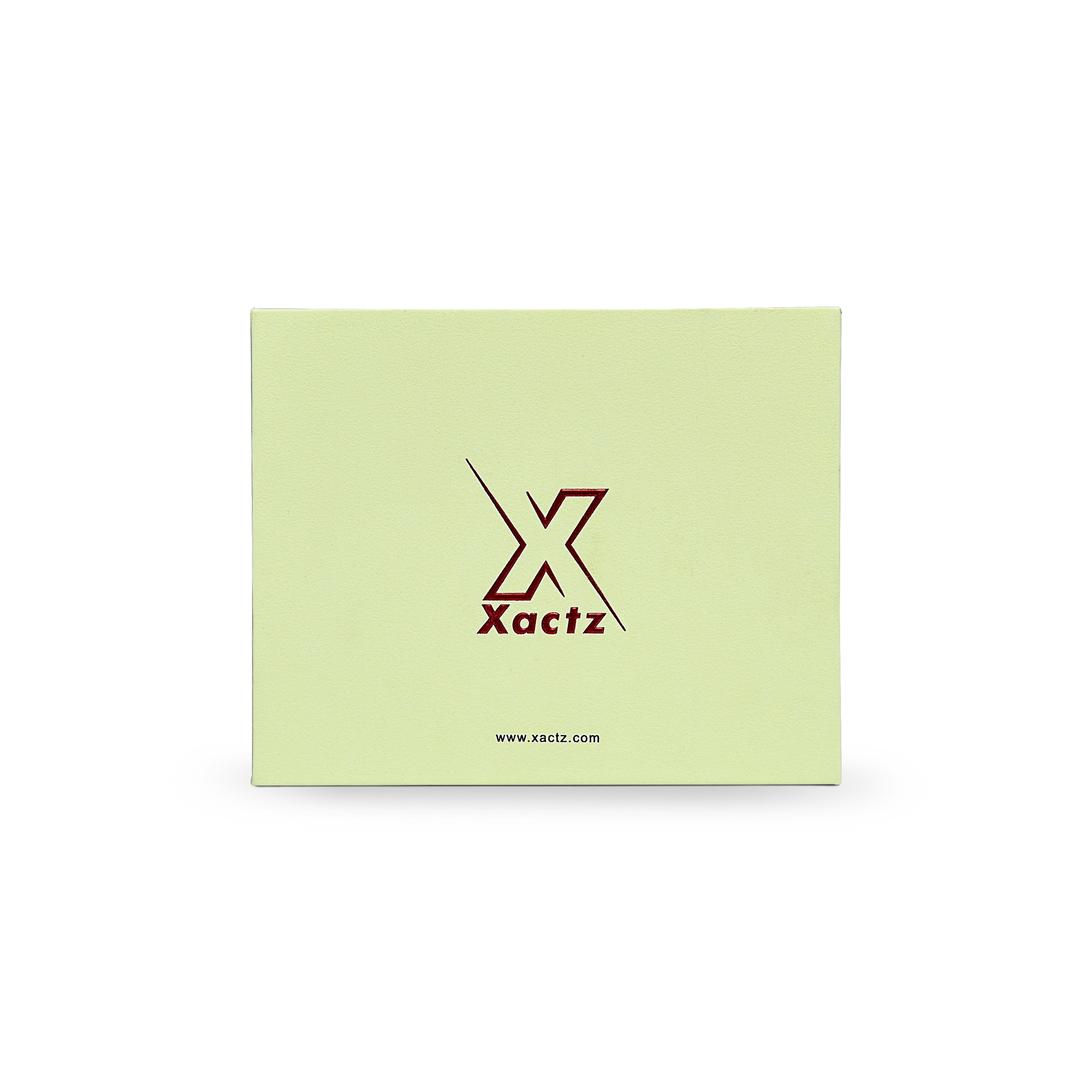 Premium Light Green Drawer Box with Embossed Red Gold Foil Logo