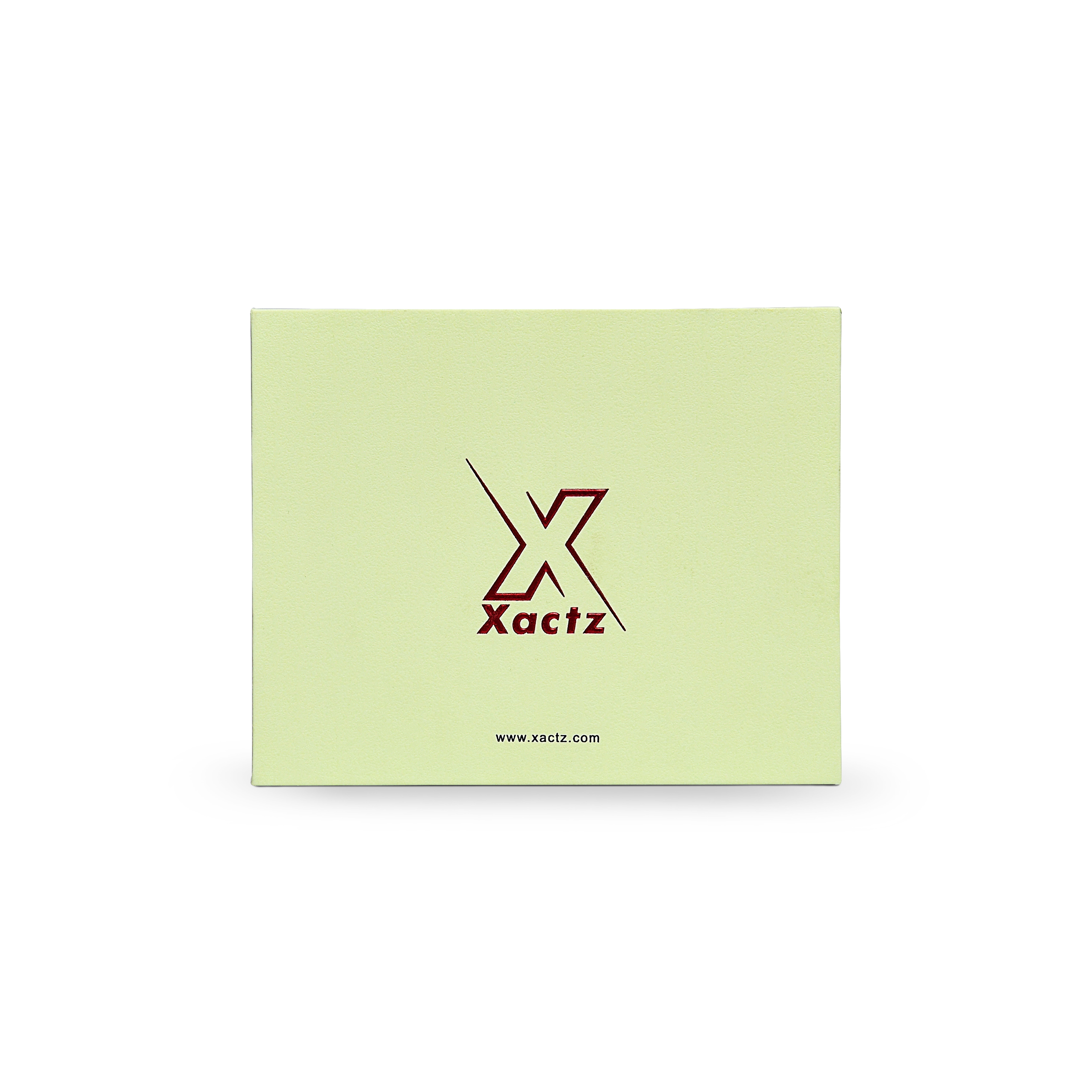 Premium Light Green Drawer Box with Embossed Red Gold Foil Logo