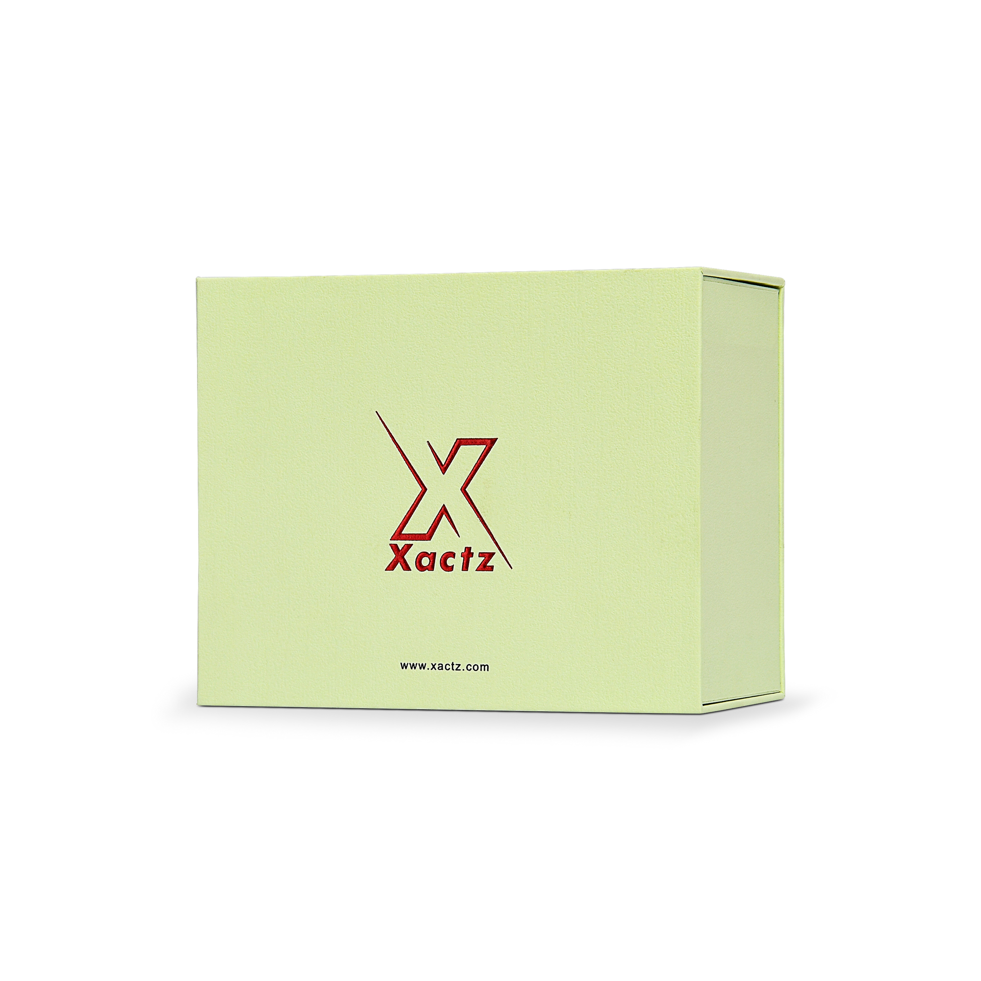 Premium Light Green Drawer Box with Embossed Red Gold Foil Logo
