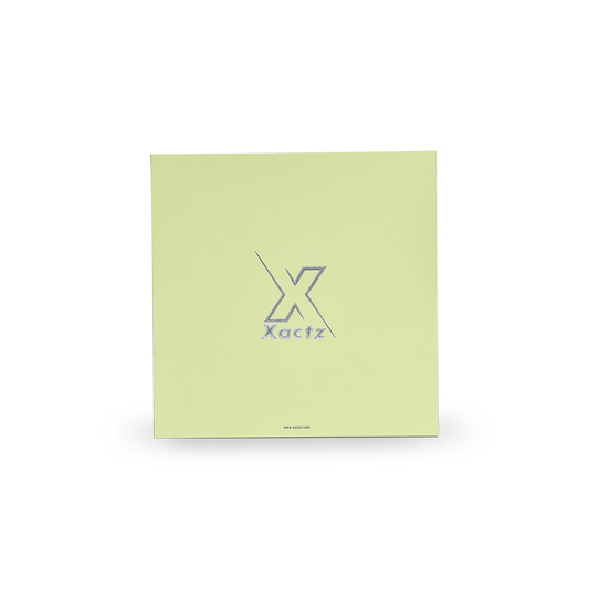 Premium Light Green Embossed Silver Foil Rigid Folding Book-Style Luxury Gift Box