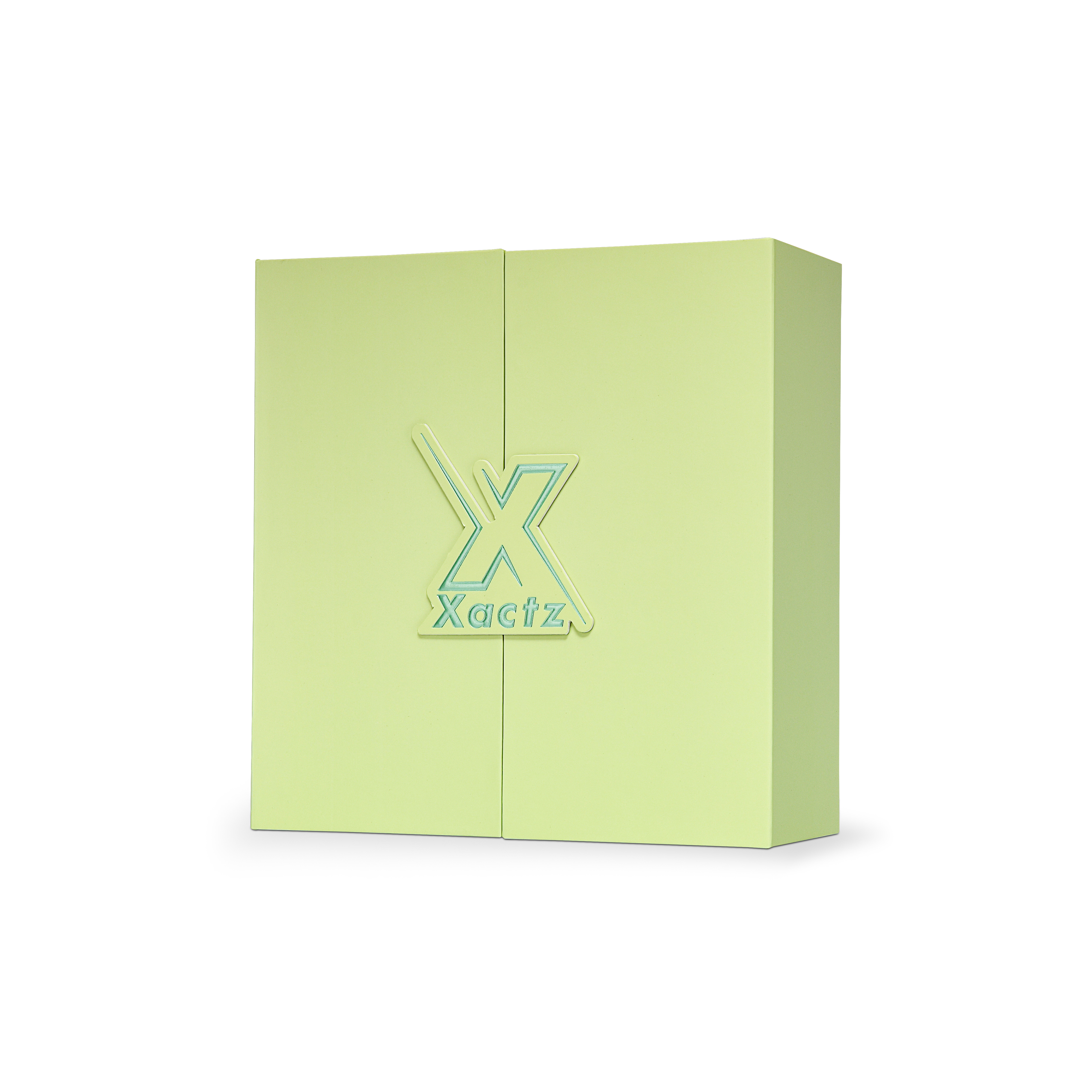 Anti Raffia Luxury Custom Green Flip Top Box Gold Foil Raffia Grass Packaging | 𝑿𝑨𝑪𝑻𝒁