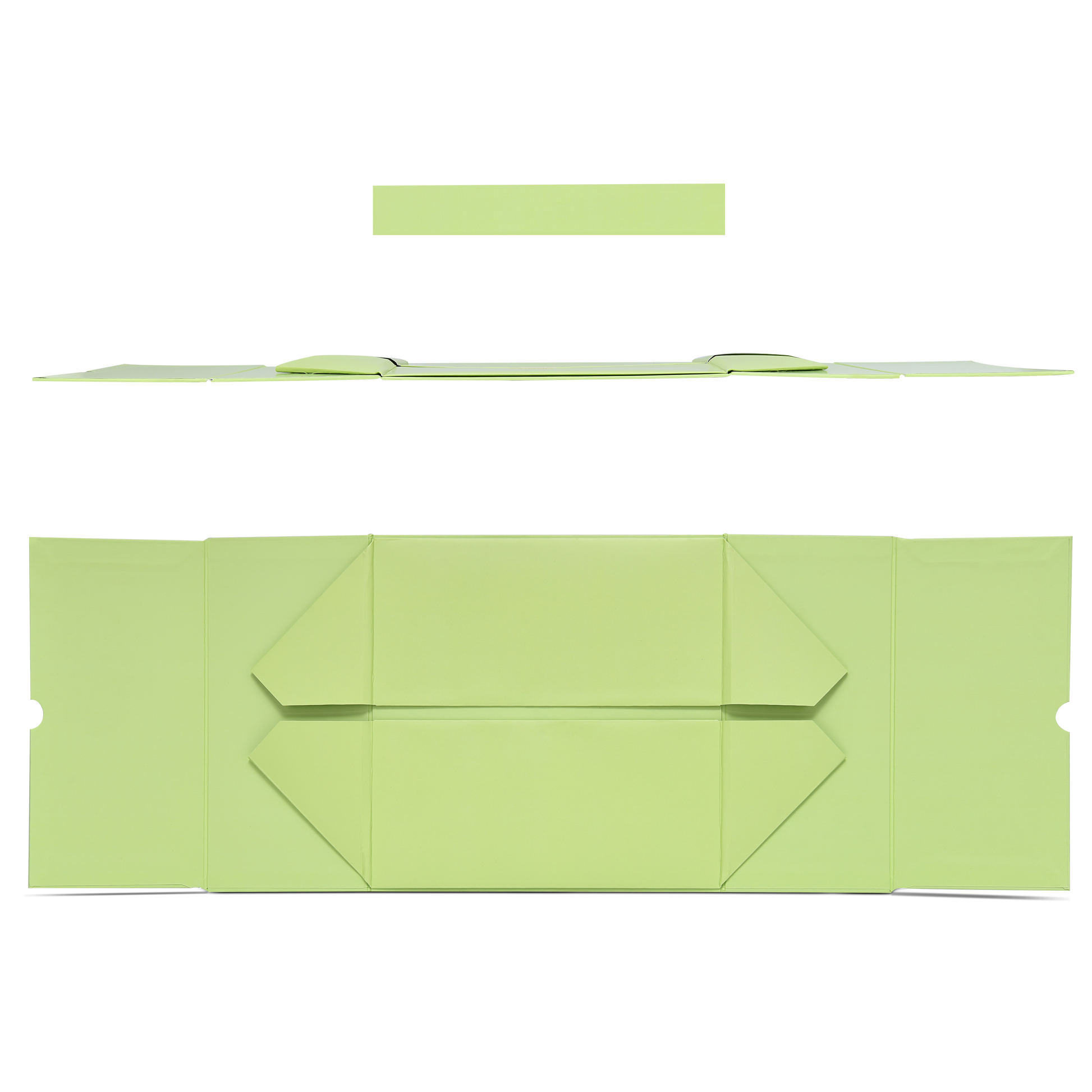 Boîte cloche de luxe vert clair personnalisée avec finition mate