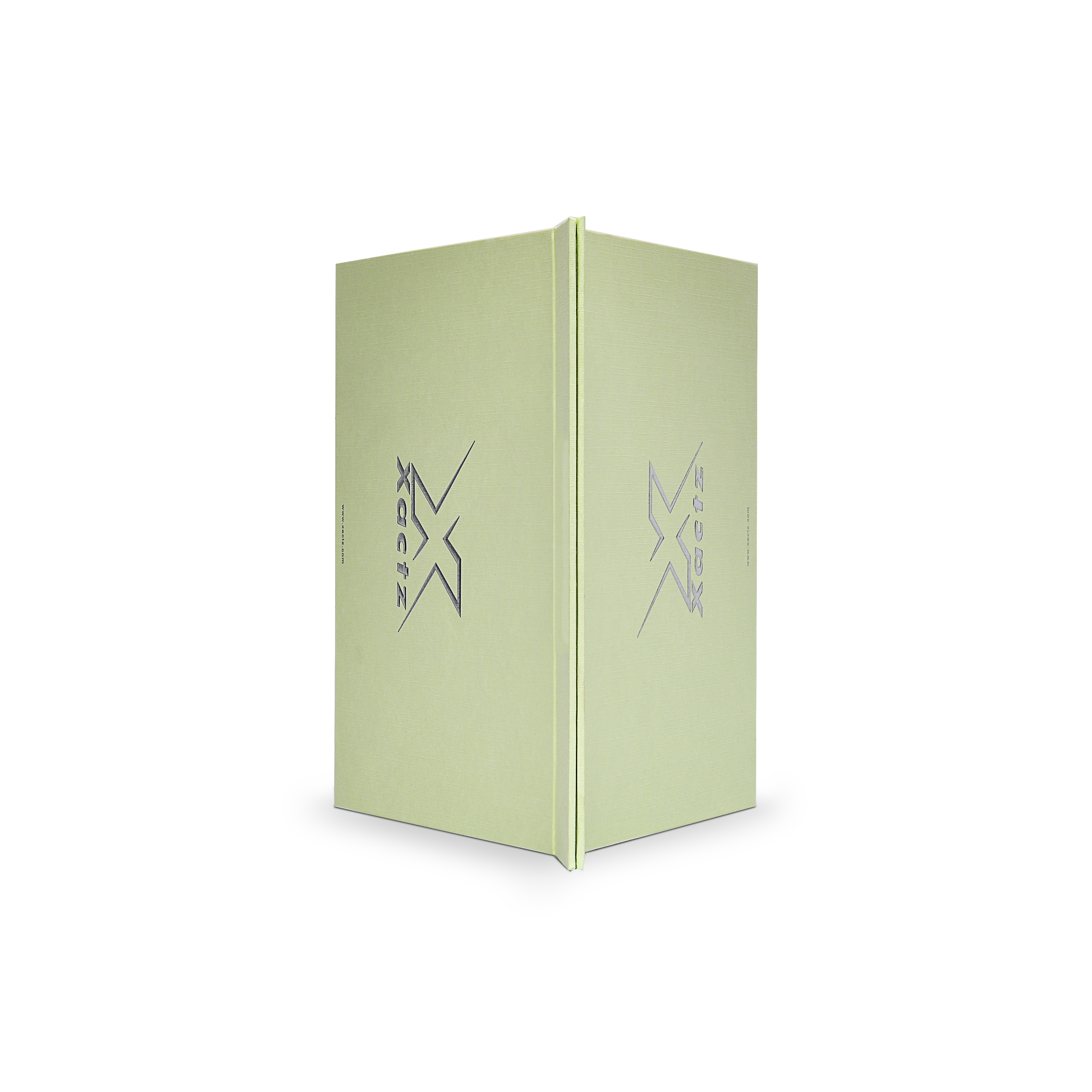 Premium Light Green Handle Box with Embossed Silver Foil