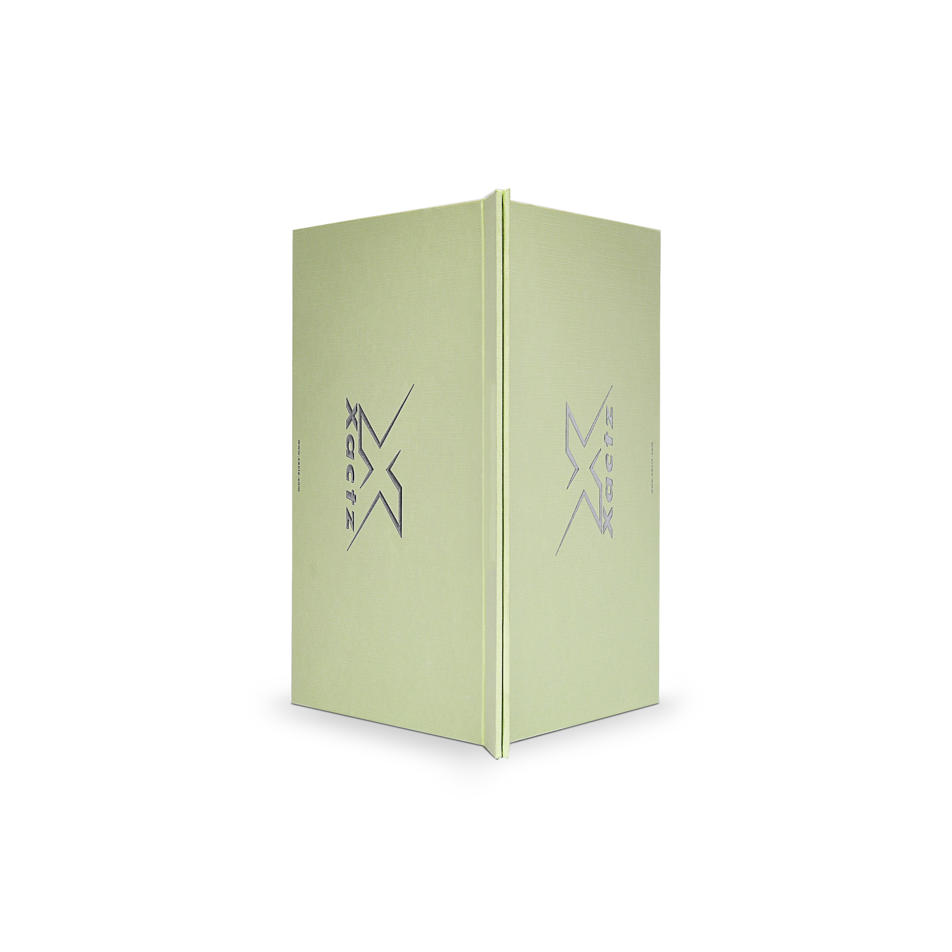 Premium Light Green Handle Box with Embossed Silver Foil