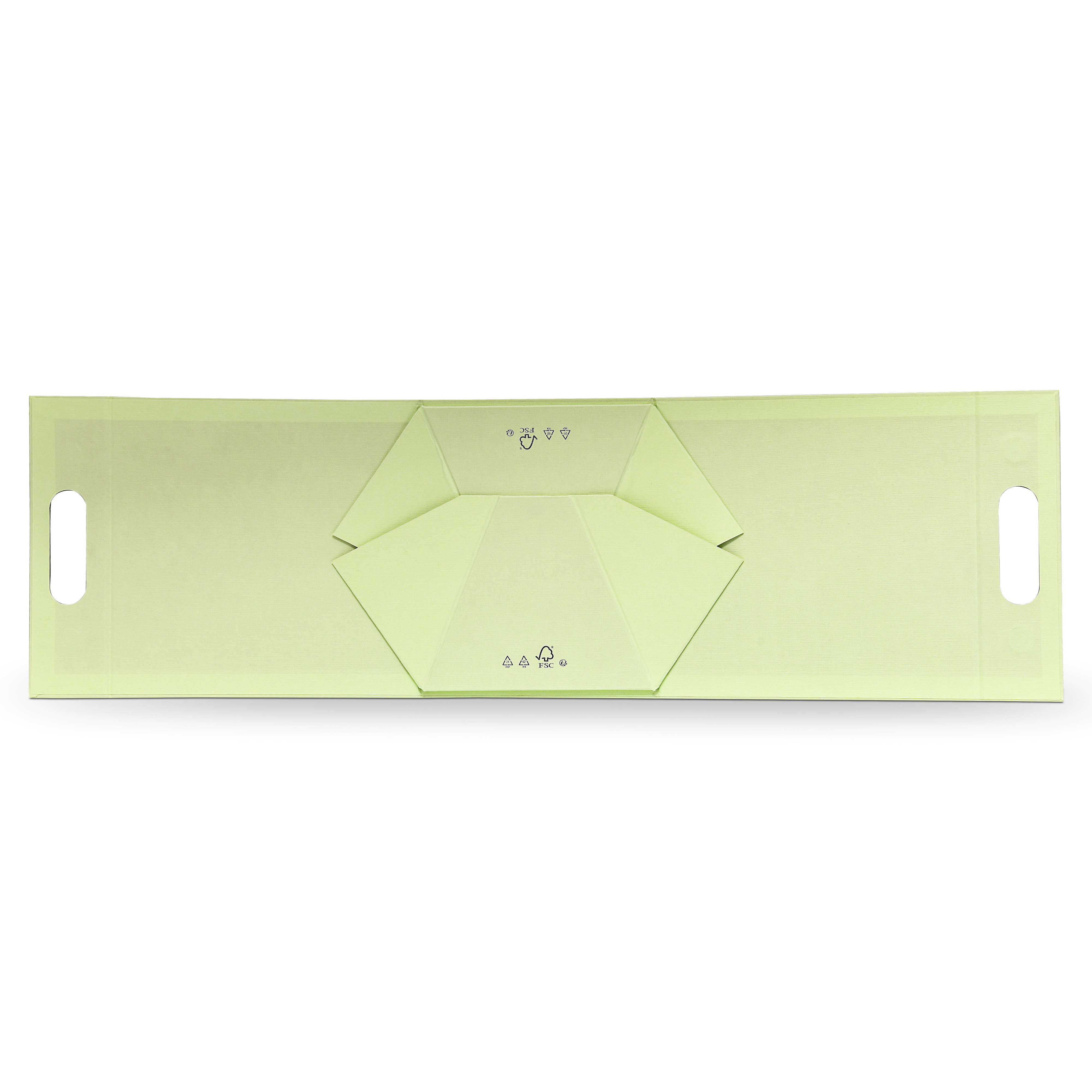 Premium Light Green Handle Box with Embossed Silver Foil