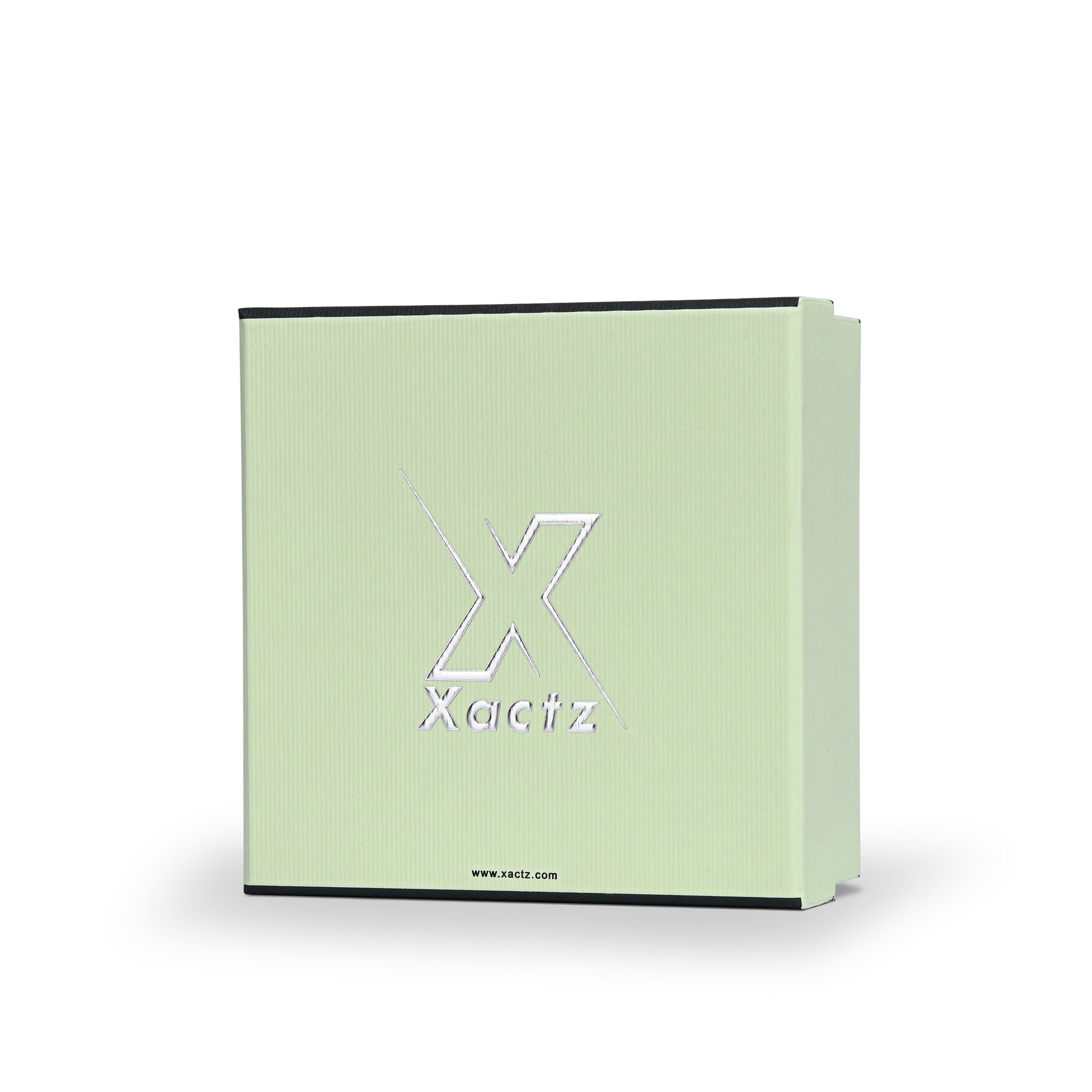 Premium Light Green Silver Embossed Luxury Lid and Base Gift Box