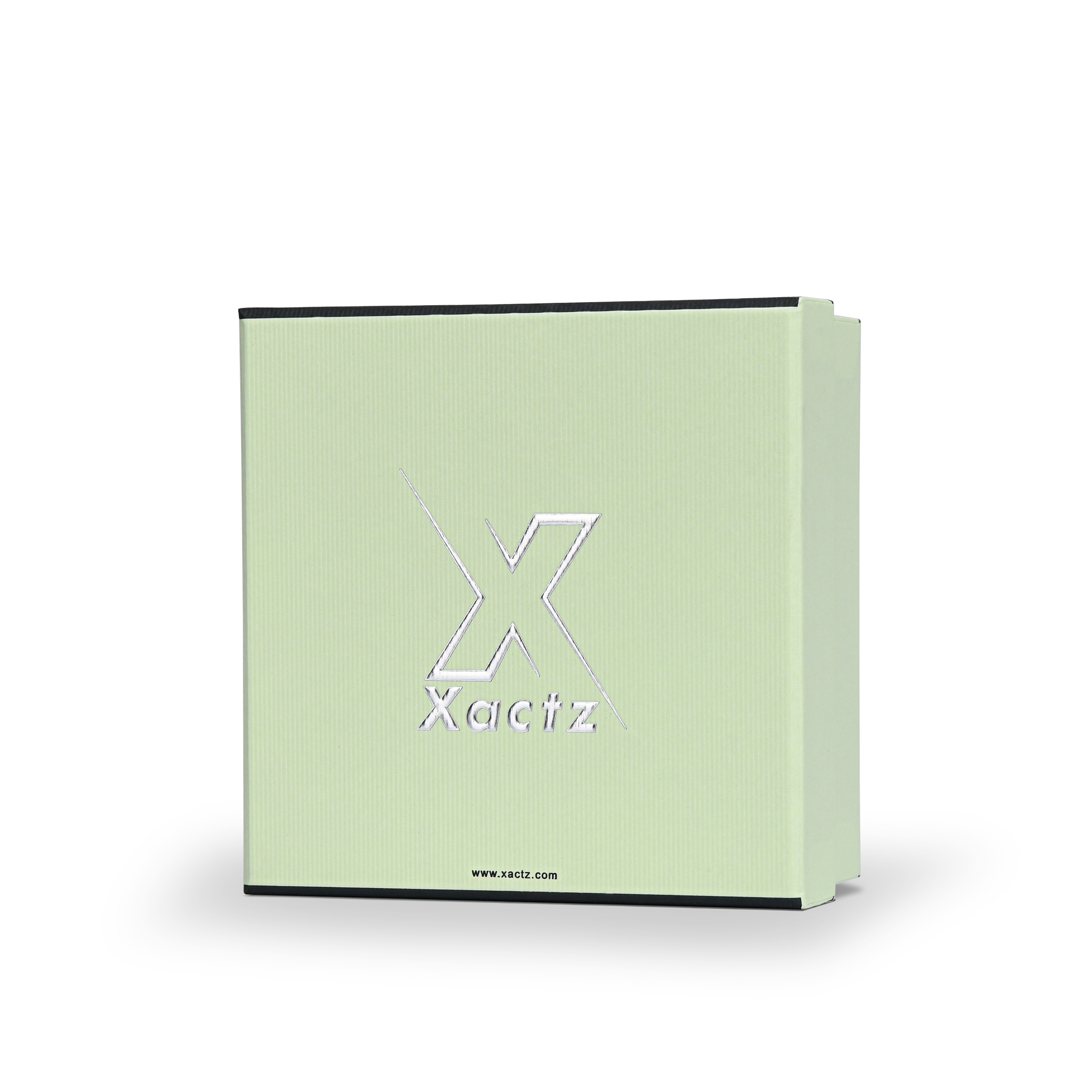 Premium Light Green Silver Embossed Luxury Lid and Base Gift Box