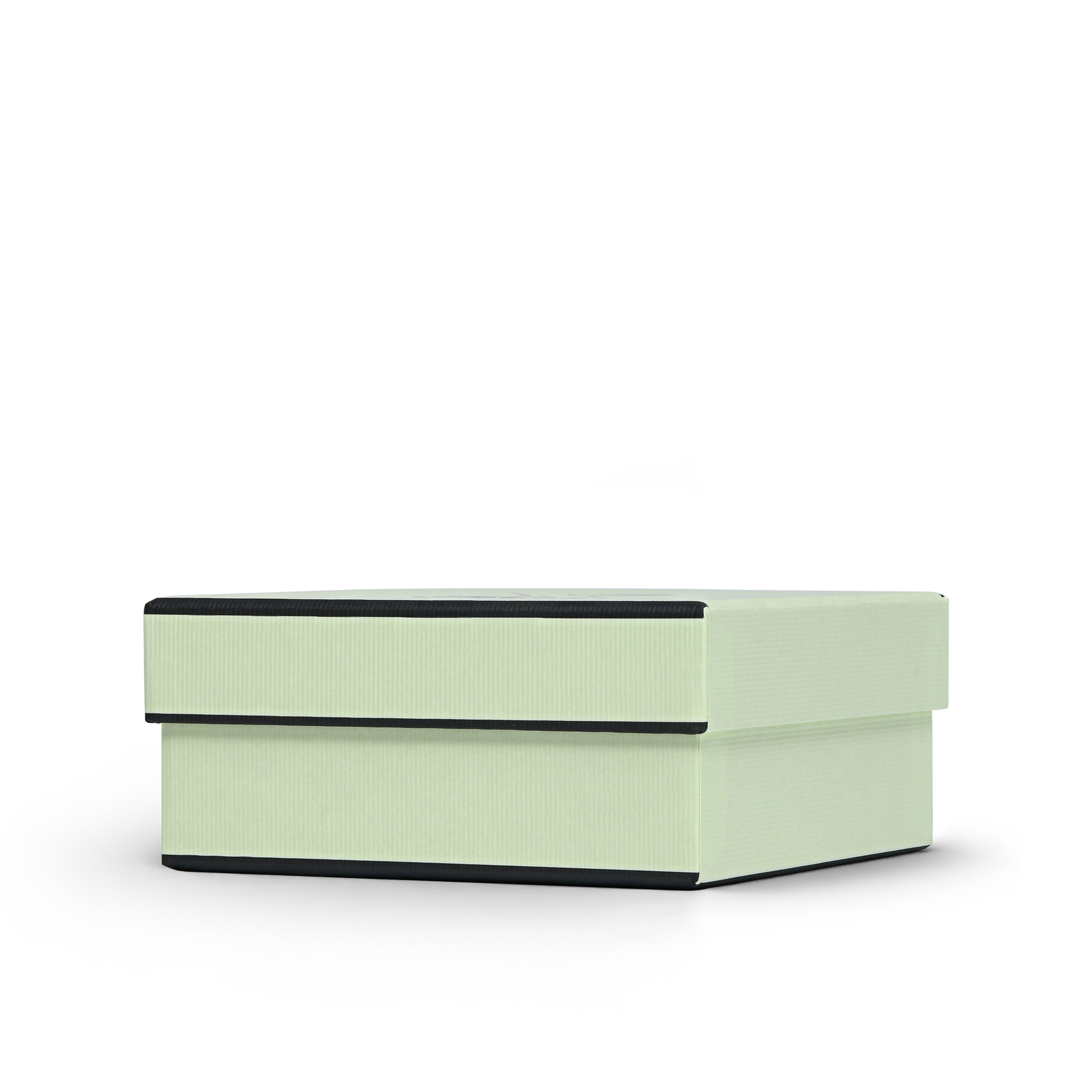 Premium Light Green Silver Embossed Luxury Lid and Base Gift Box