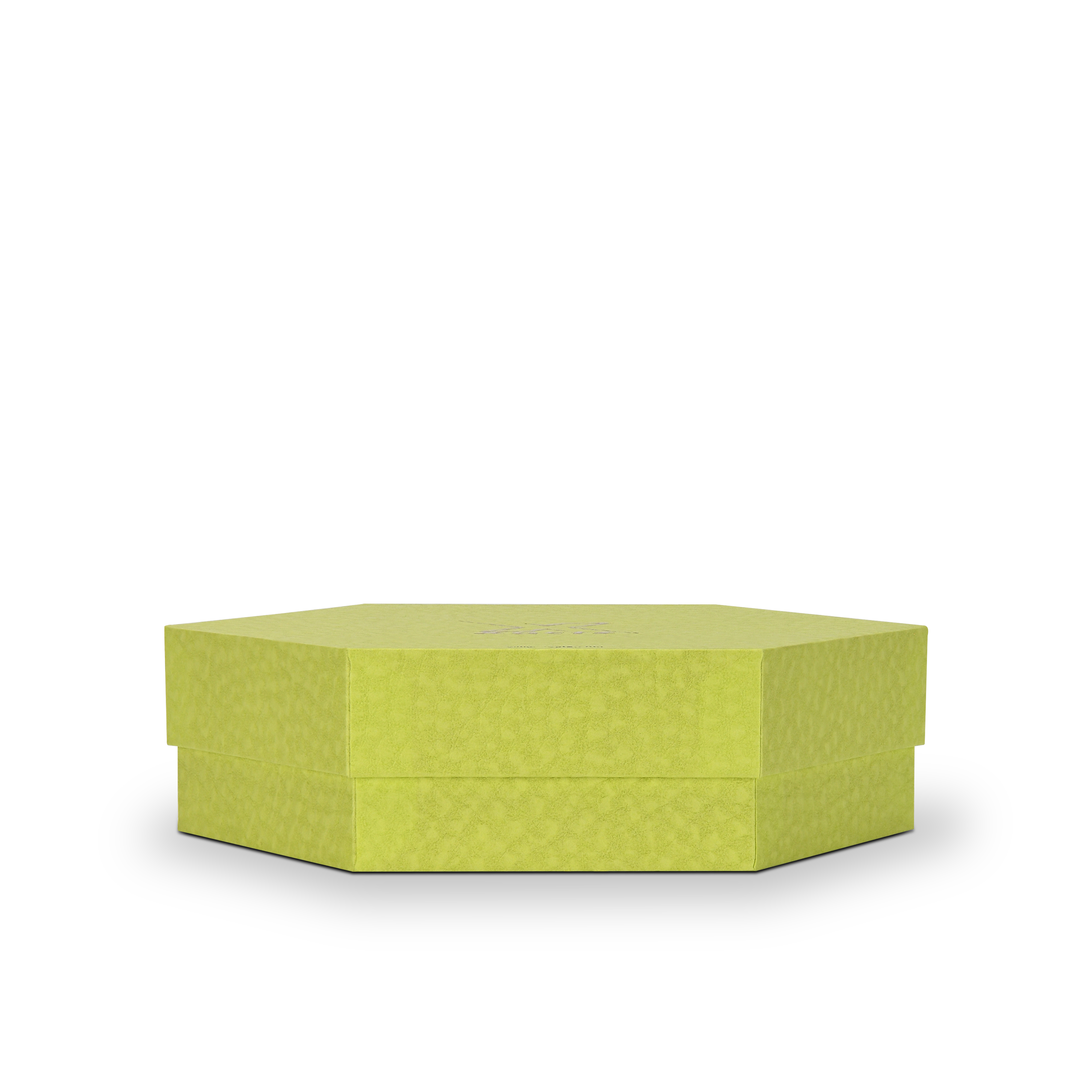 Luxury Custom Hexagonal Lid Base Box Six Compartment Green Packaging