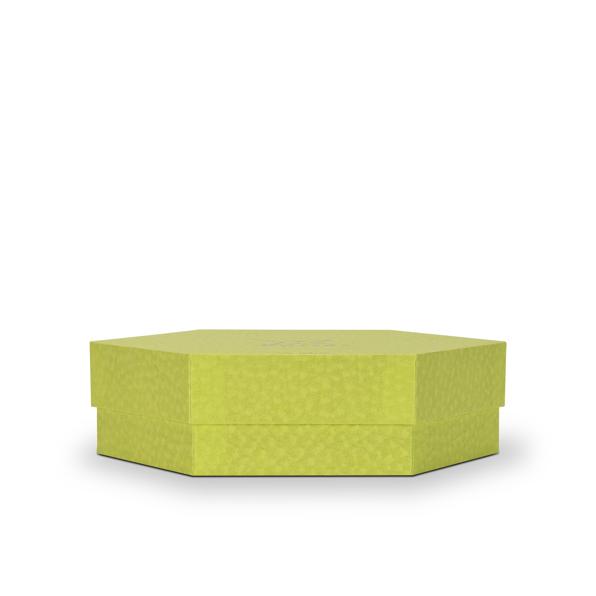 Luxury Custom Hexagonal Lid Base Box Six Compartment Green Packaging