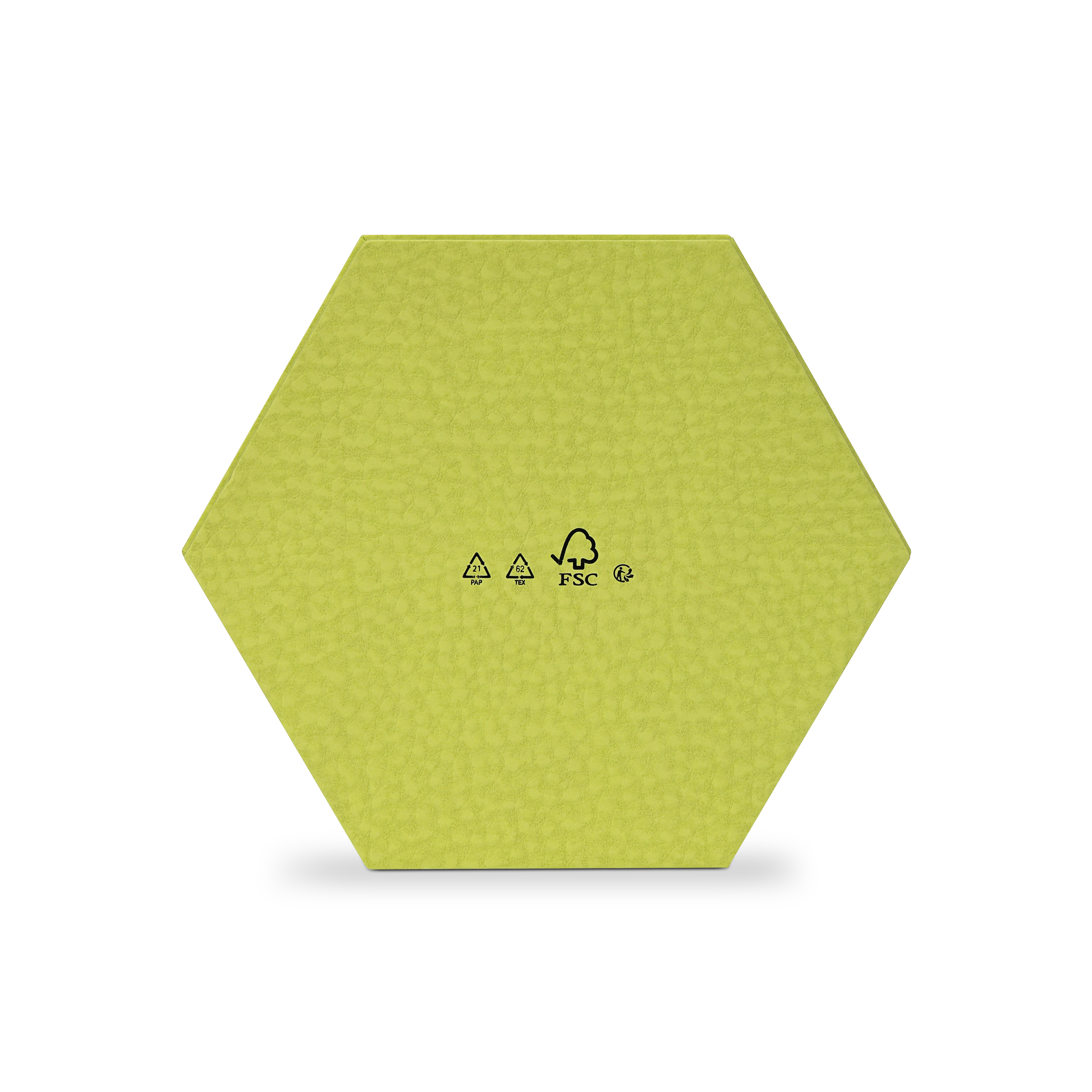 Luxury Custom Hexagonal Lid Base Box Six Compartment Green Packaging