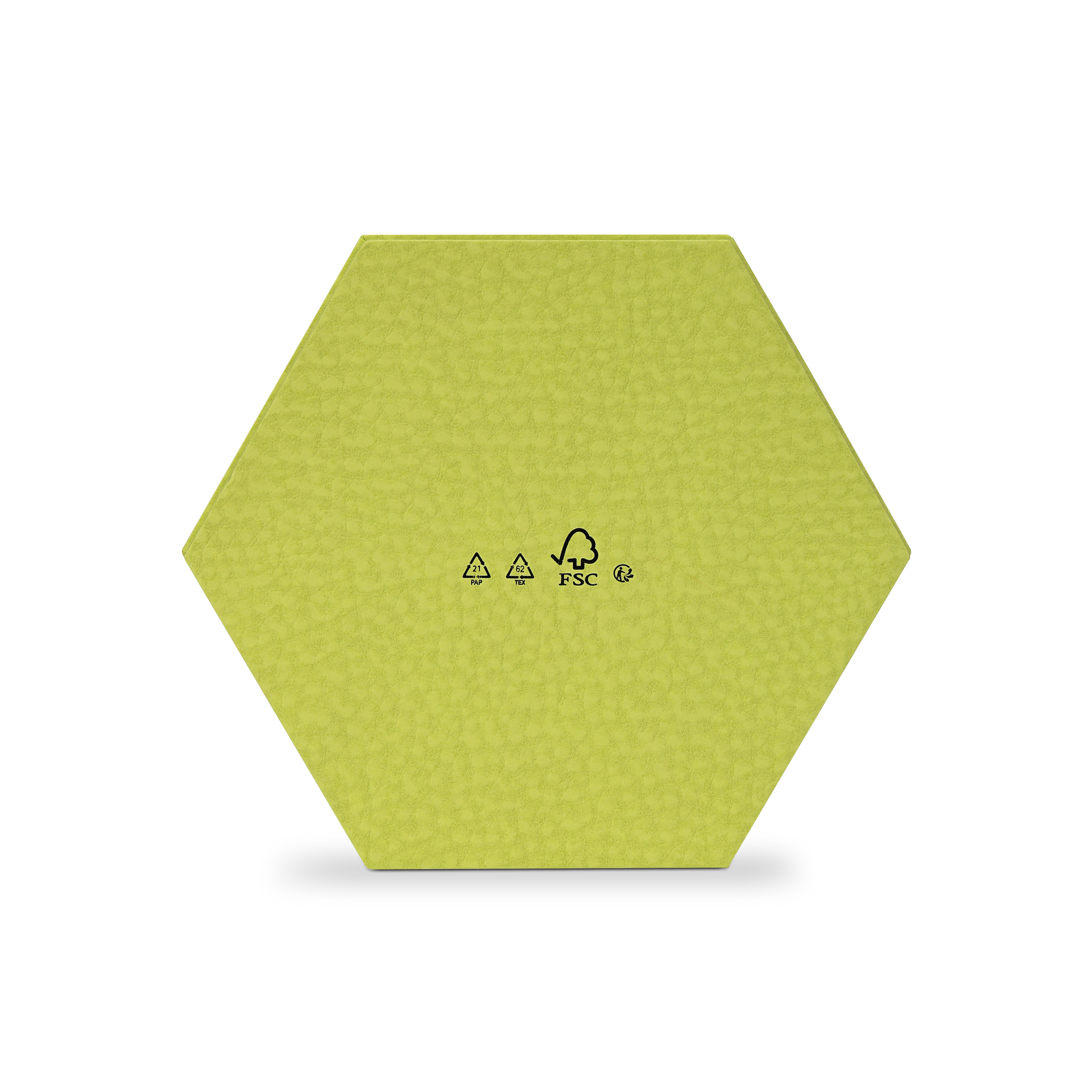 Luxury Custom Hexagonal Lid Base Box Six Compartment Green Packaging