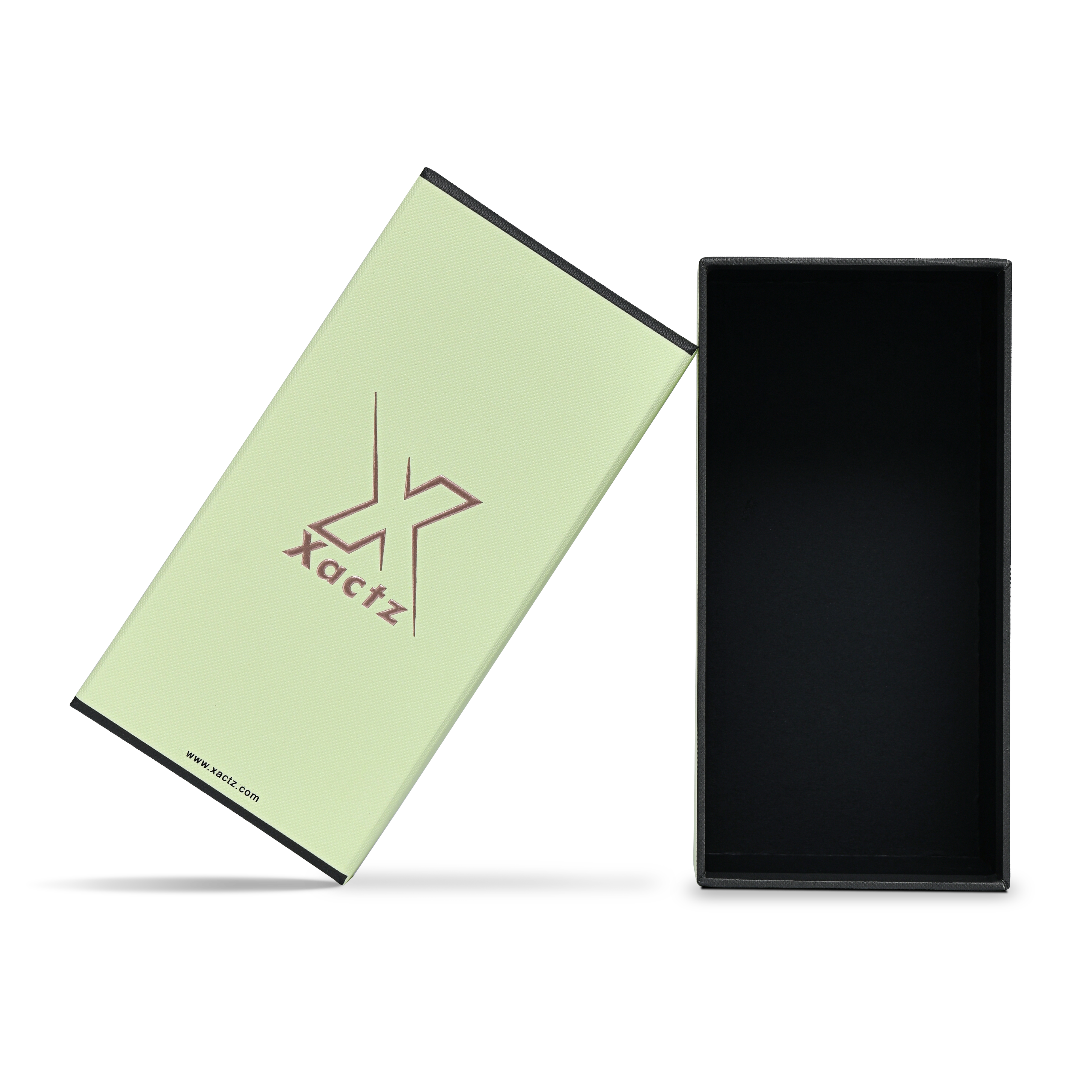 Premium Lotus Textured Paper Gold Foil Logo Embossed Lid & Base Gift Box