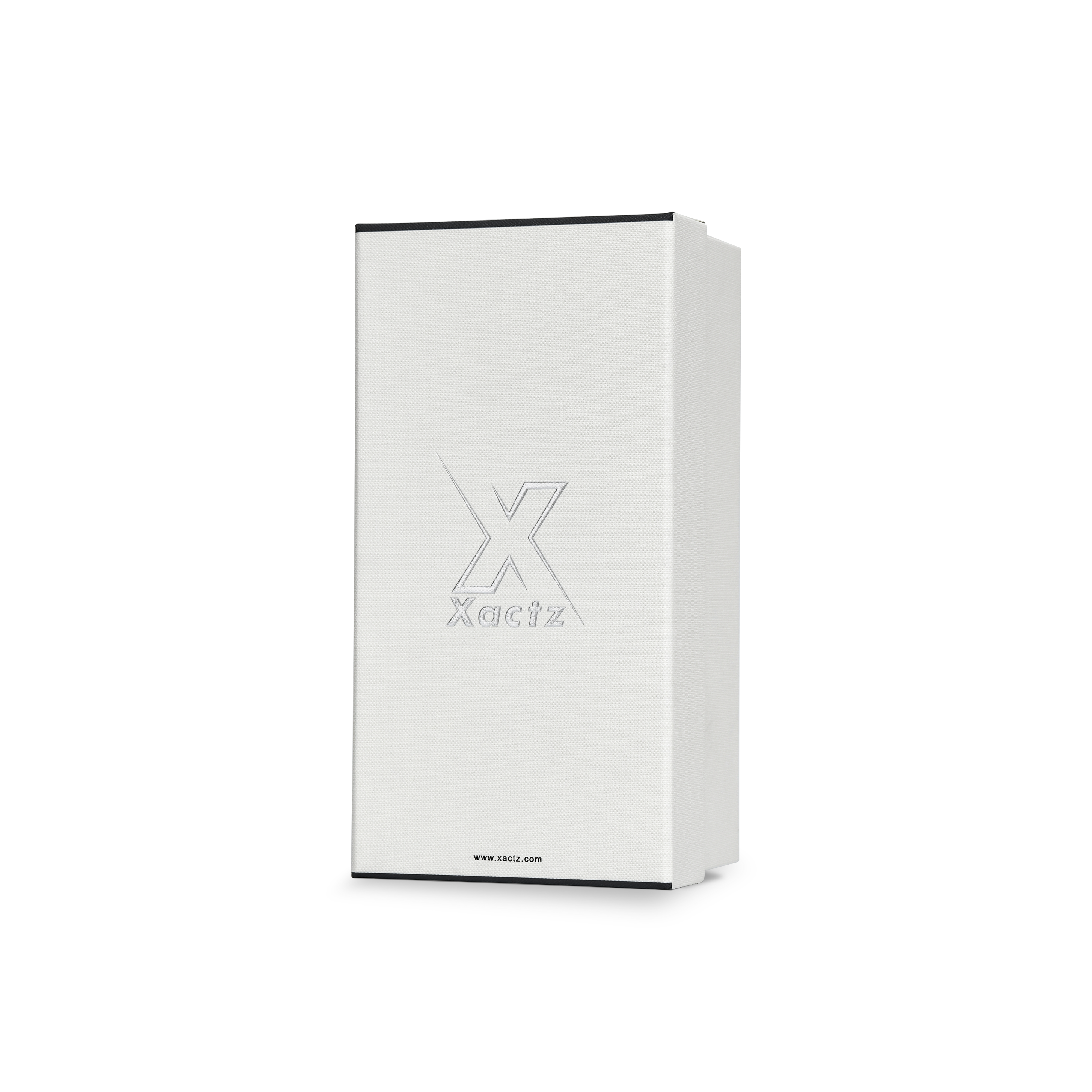 Premium Matte Silver Embossed Logo Gift Box